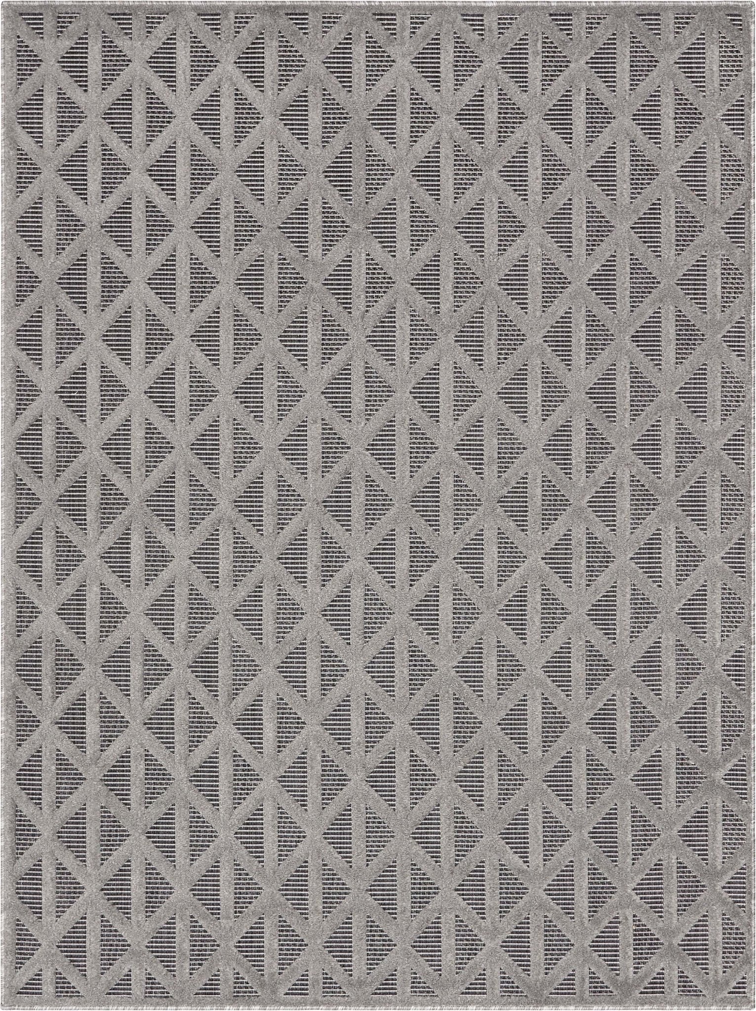 Ciel Modern Geometric Indoor/Outdoor Grey High-Low Rug、mySite、gigharbornorthrealestate