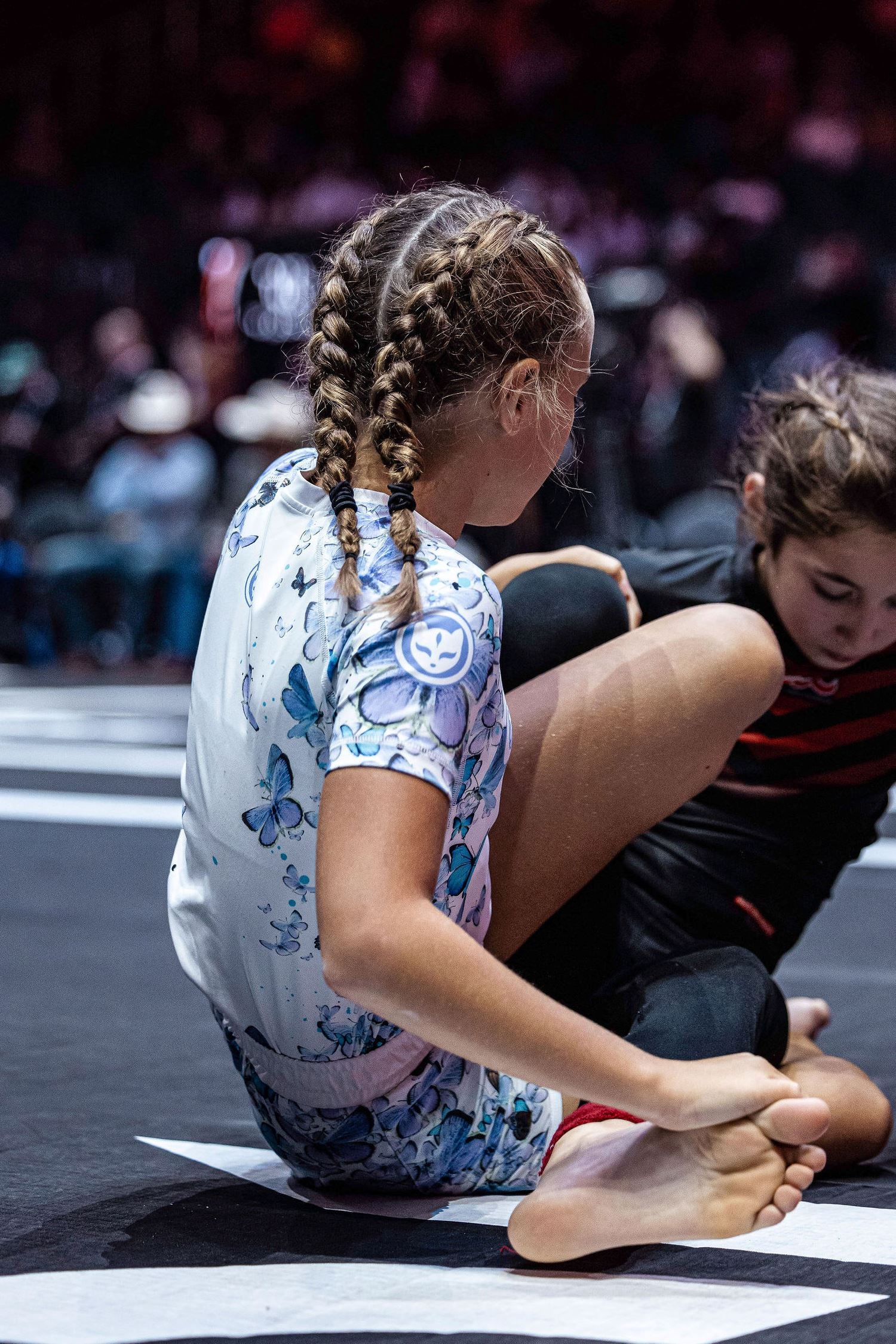 Girls' Lyzz Mitrovic Butterfly Jiu Jitsu Youth Rashguard - Short Sleeve、mySite、gigharbornorthrealestate