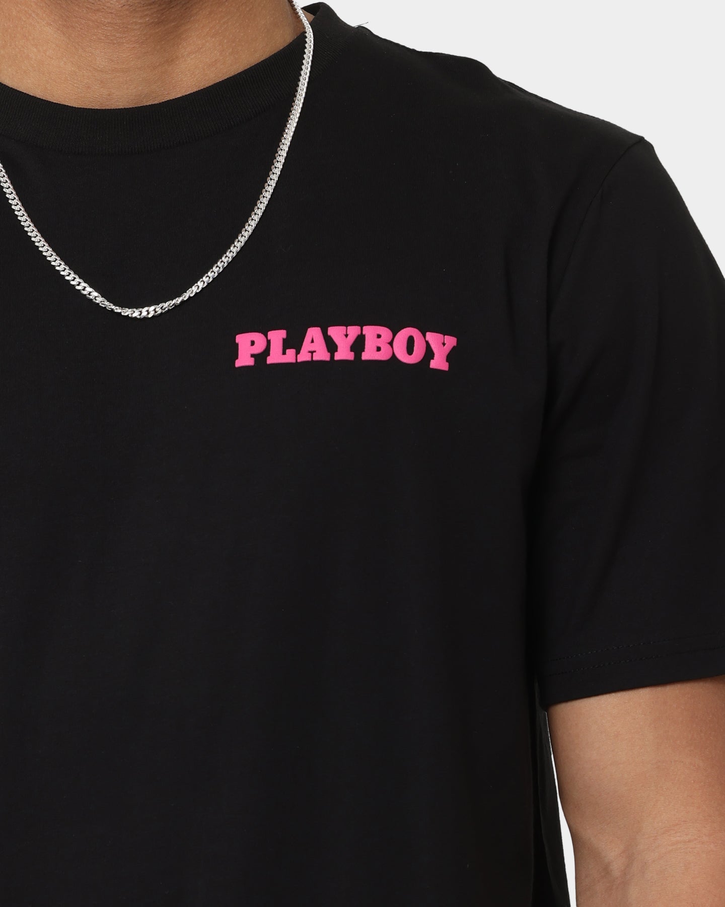 Playboy Stack Blend T-Shirt Black Magenta、mySite、zt4zffjzw