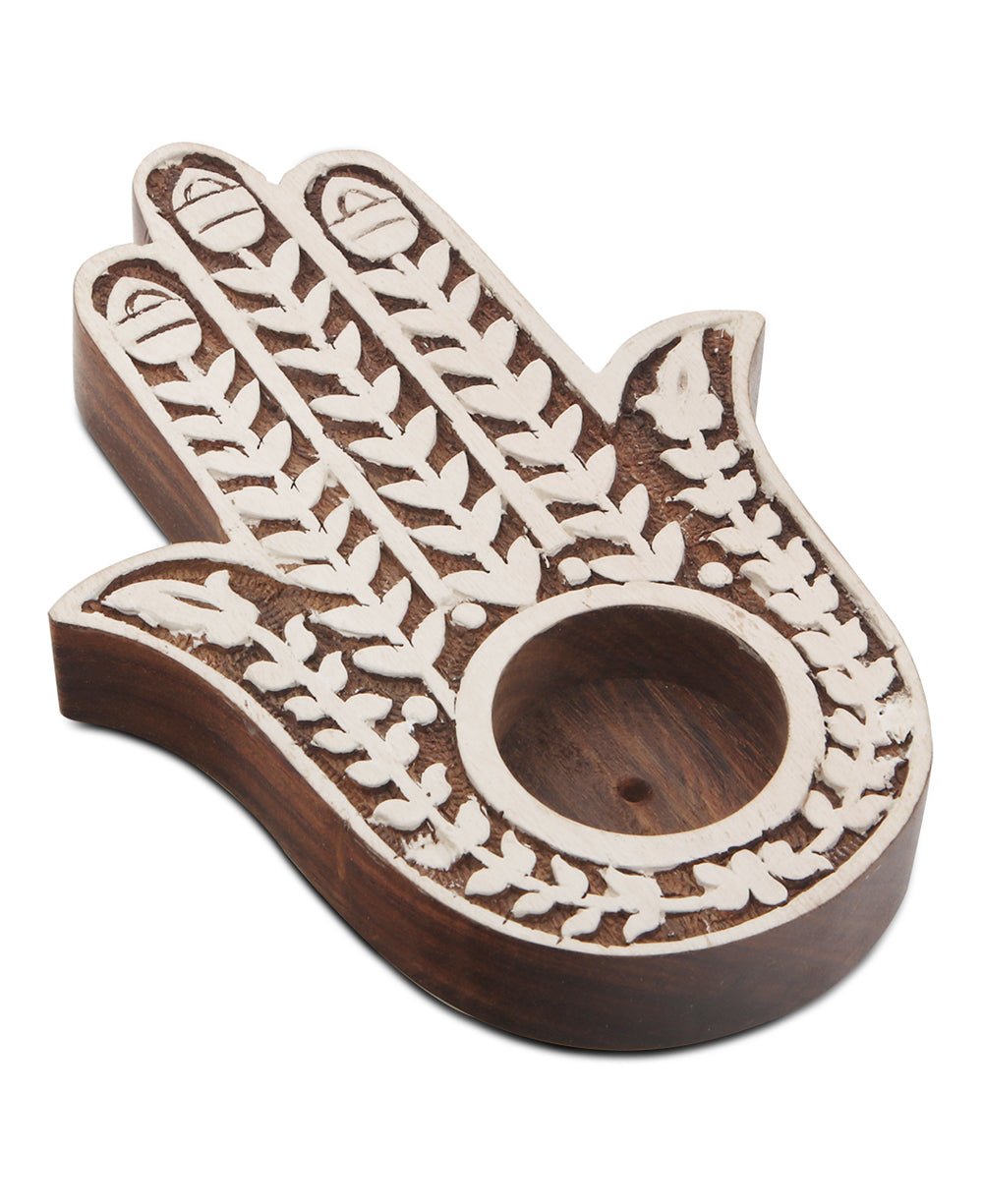 Hamsa Tea light Holder With 8 Floral Tea lights、mySite、topwebapps