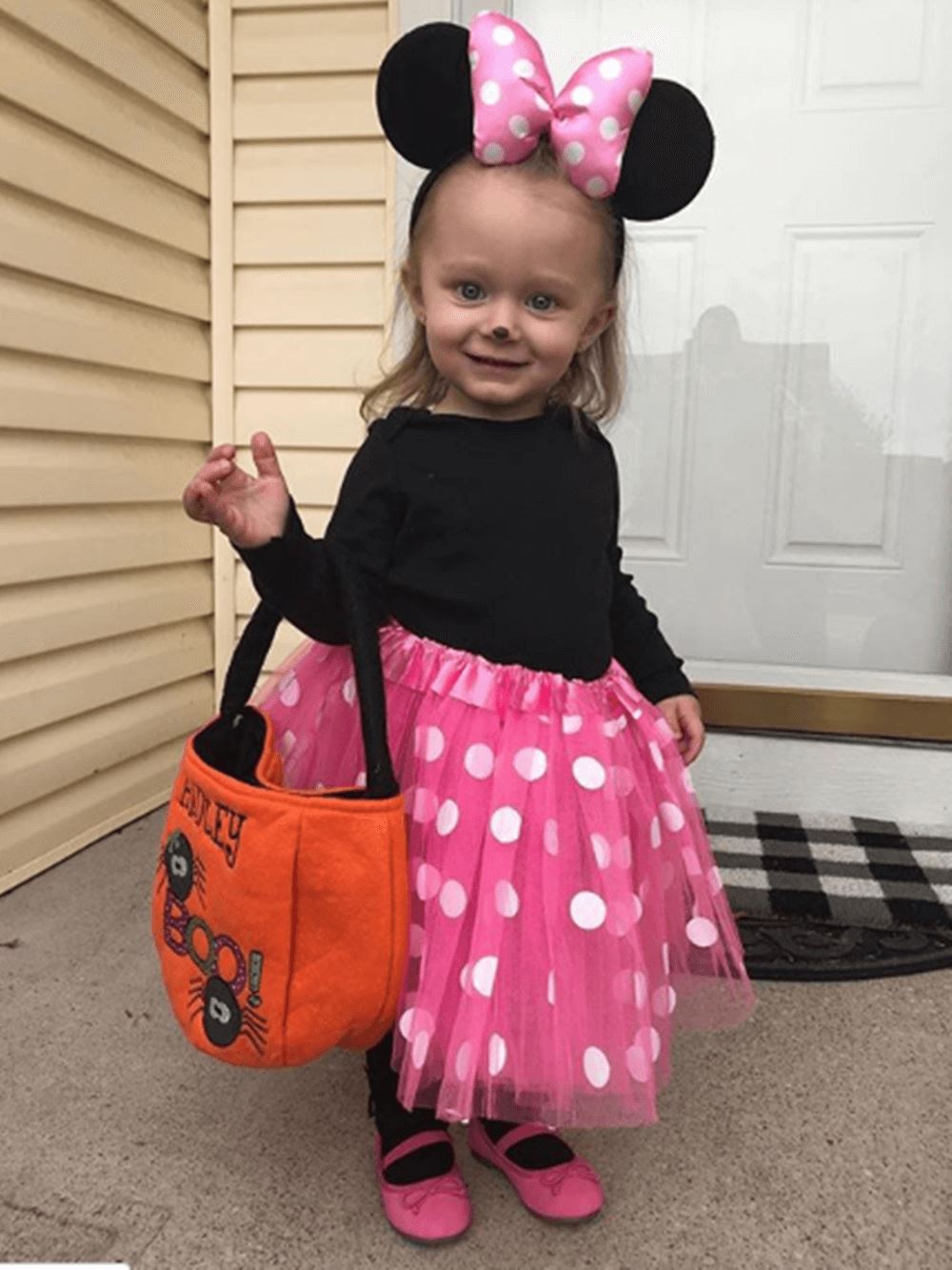 Polka Dot Mouse Costume - Girls Hot Pink Polka Dot Mouse Tutu Kids Costume Set、mySite、camillekostekn