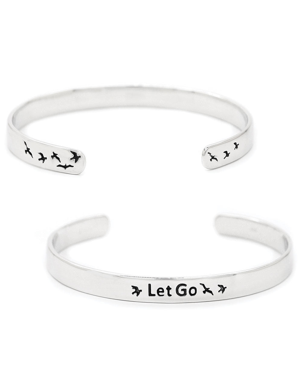 Sterling Silver Let Go Mantra Bracelet、mySite、topwebapps