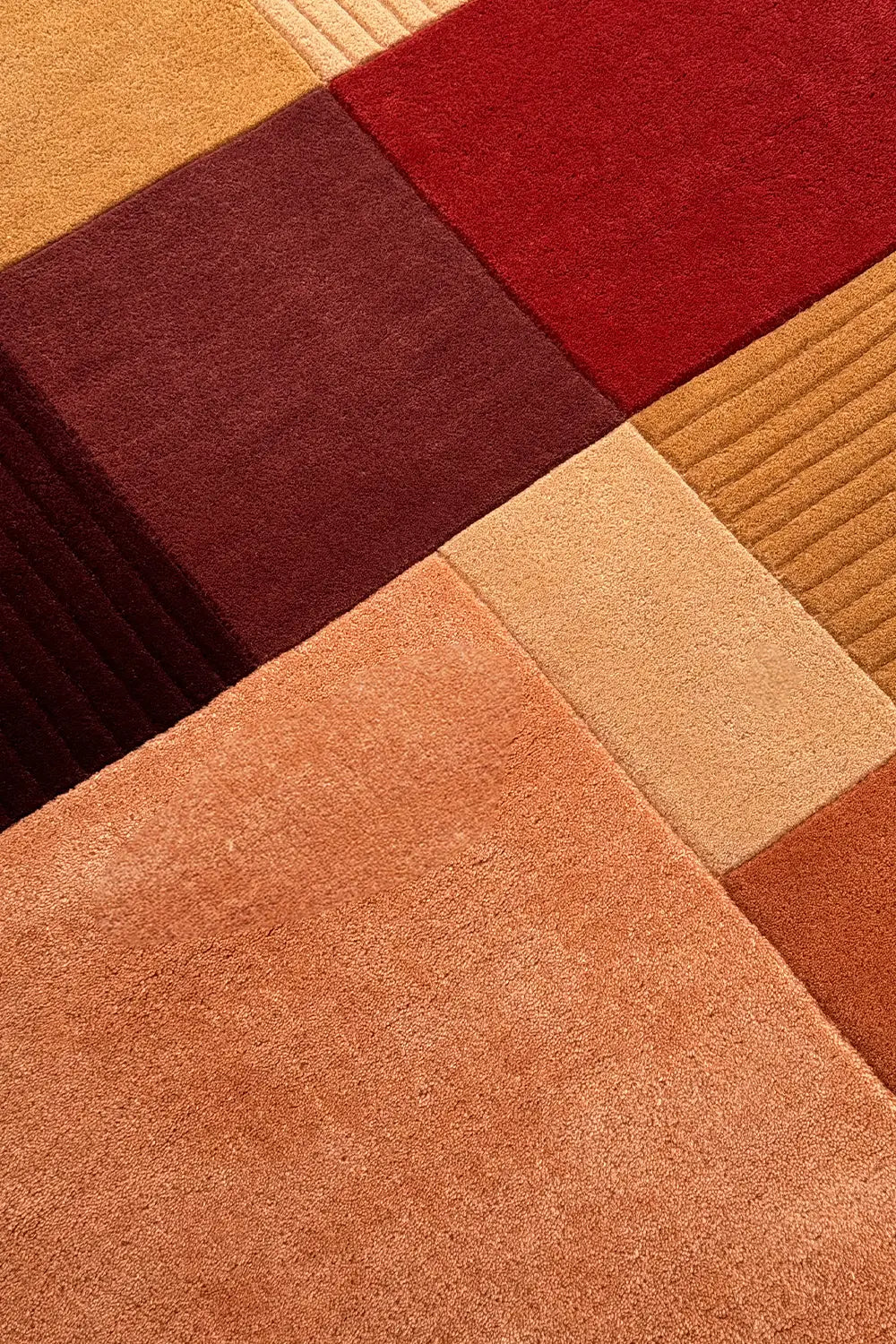 Sunset Mosaic Earth-Toned Arch Hand Tufted Wool Rug 4x6、mySite、gigharbornorthrealestate