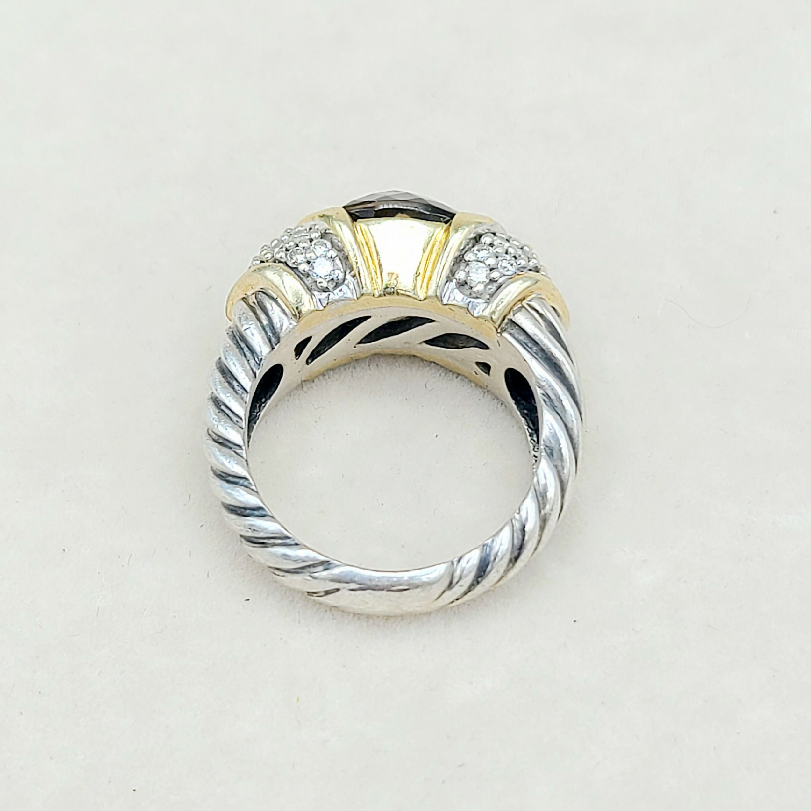 David Yurman Capri Ring Smoky Quartz & Diamonds、mySite、hinf8tx79