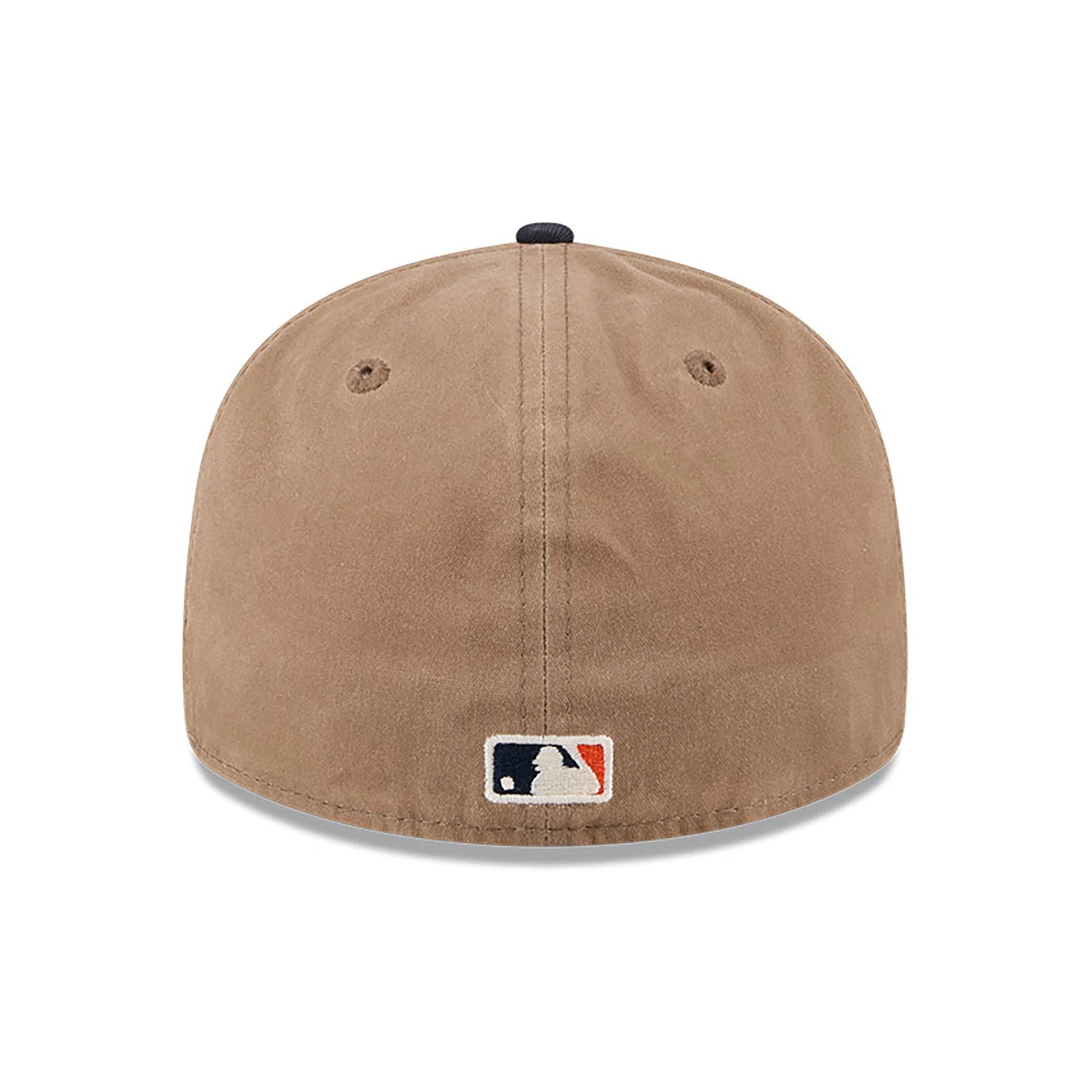 Detroit Tigers Wax Canvas Khaki Retro Crown 59FIFTY Fitted Cap、mySite、vikingsvslions