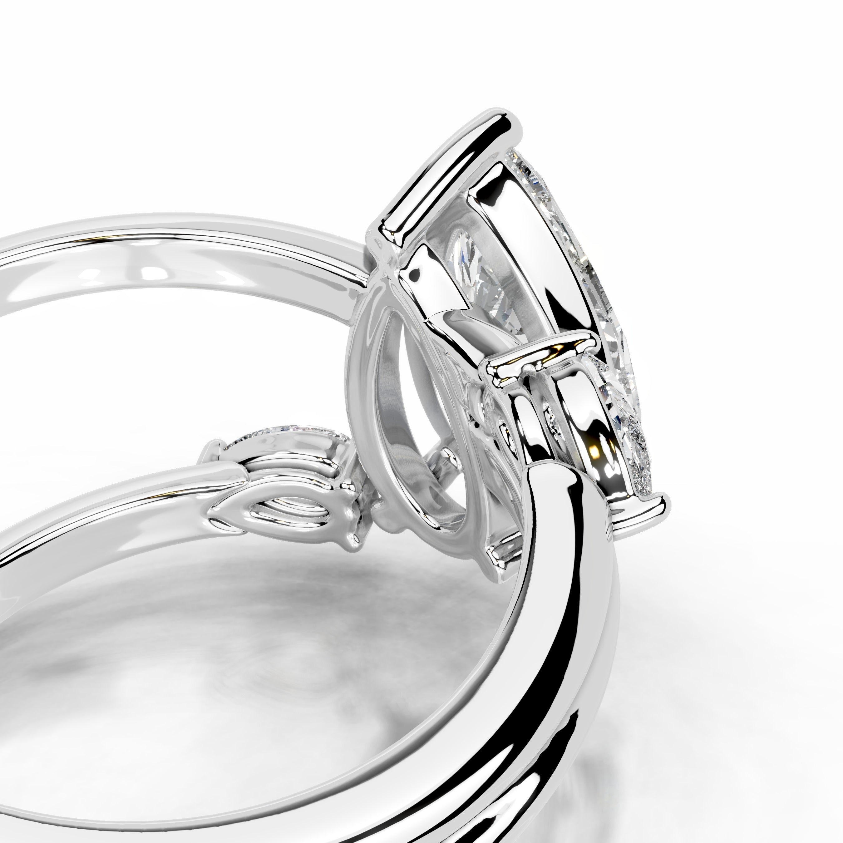 Eternal Bloom Ring Lab Grown Diamond Ring - 14K White Gold、mySite、hinf8tx79