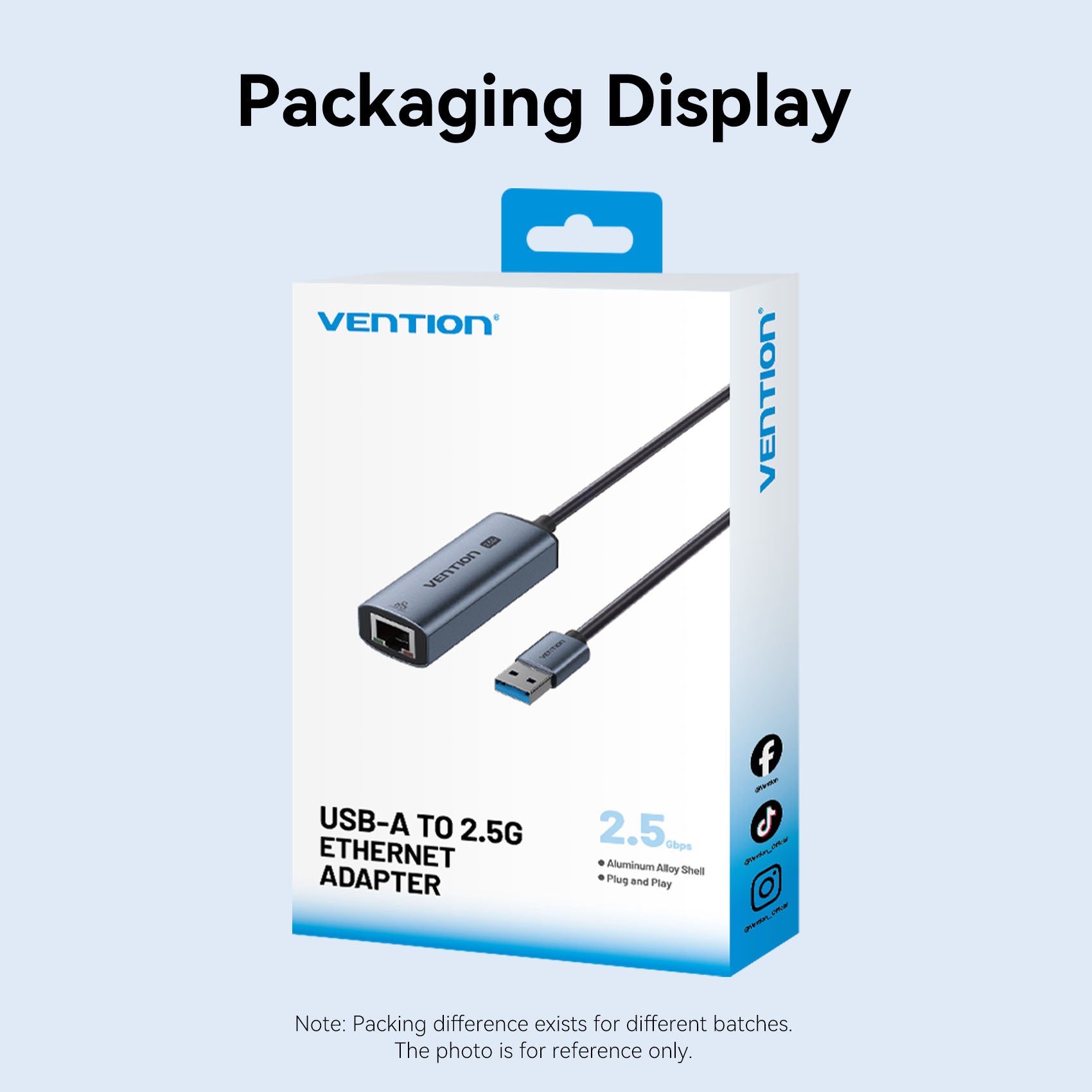Vention USB-A to 2.5G Ethernet Adapter、mySite、fannypackpong