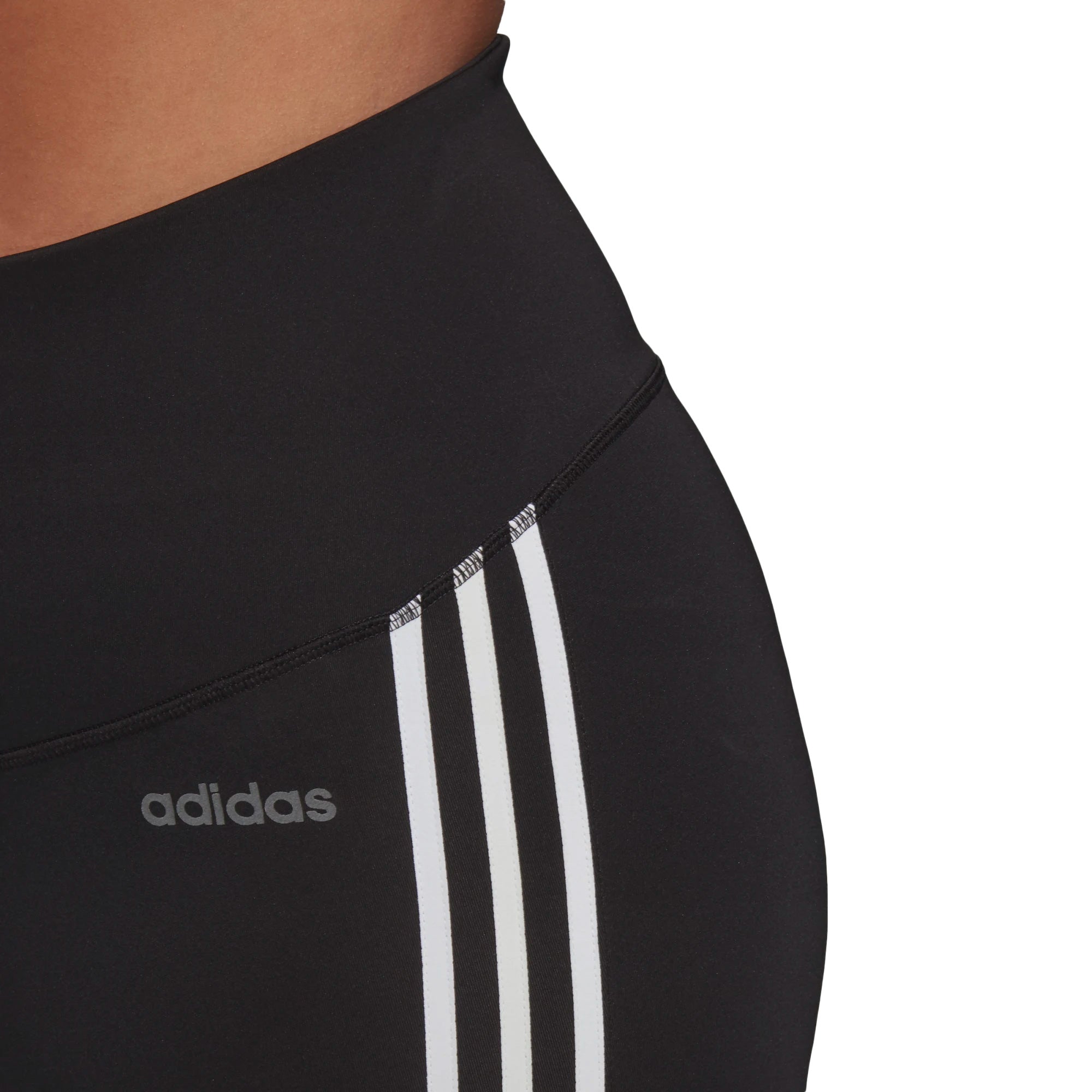 adidas Women's Designed 2 Move Tights (Plus Size) Black/White、mySite、noshort