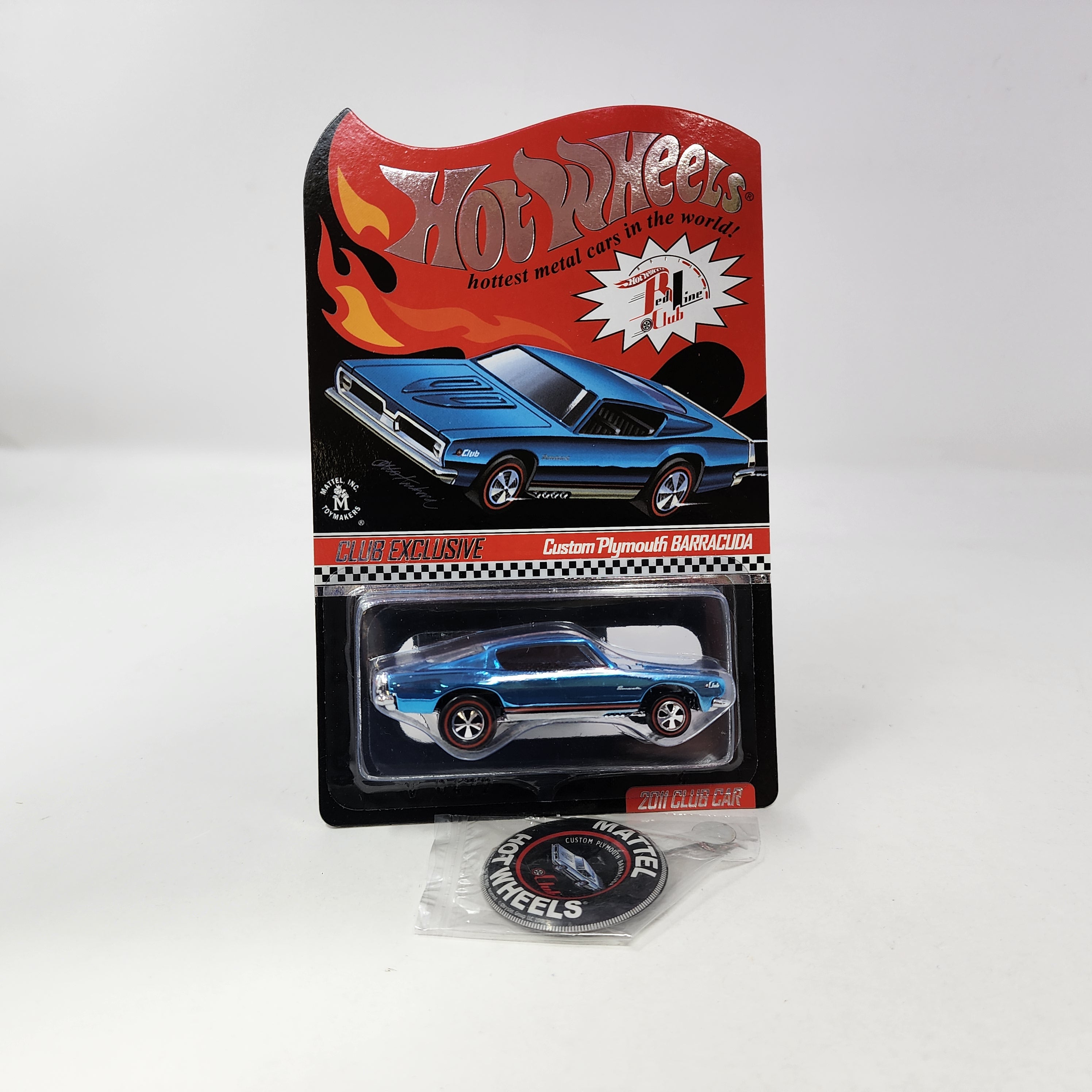 Custom Plymouth Barracuda Blue * Hot Wheels Red Line Club RLC Exclusive、mySite、hgirdovlk