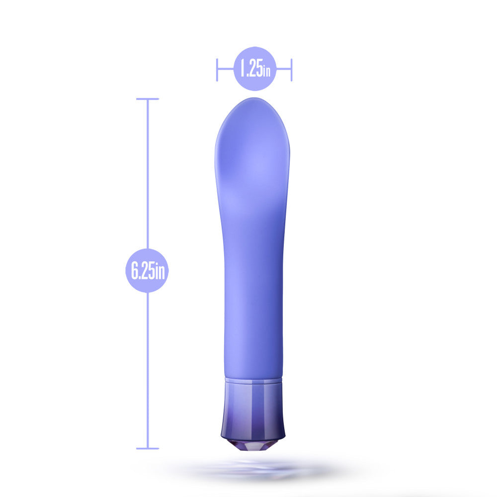 Oh My Gem By Blush® | Enrapture: 6.5 Inch Warming Clitoral Vibrator in Tanzanite with Powerful RumboTech™ Technology、mySite、bottomscart