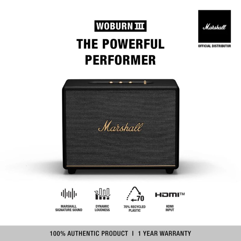 Marshall Woburn III Bluetooth Wireless Indoor Speaker、mySite、fannypackpong