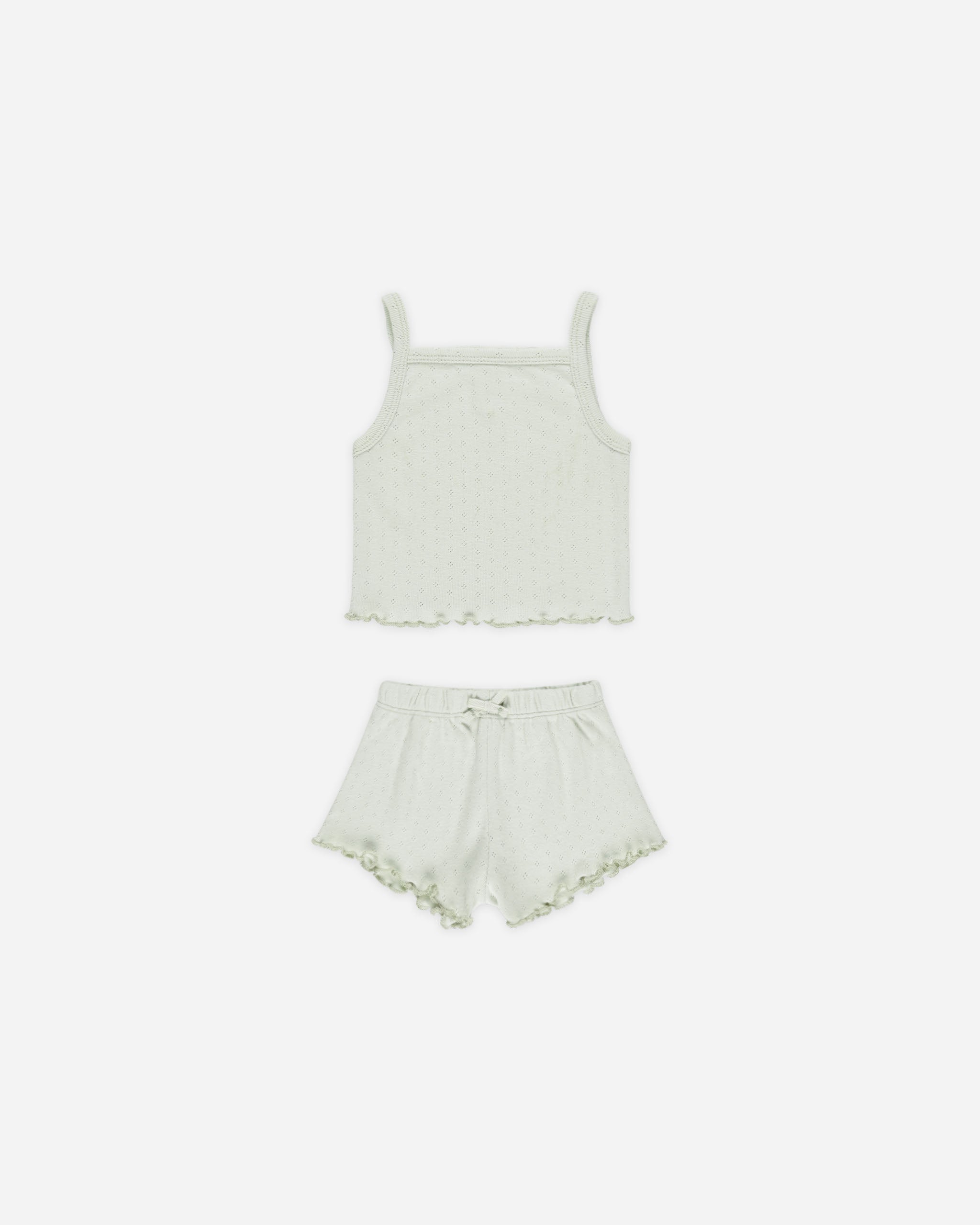  Pointelle Tank + Shortie Set || Mint、mySite、layawaytickets