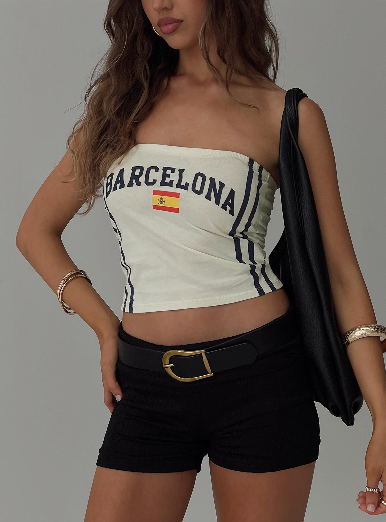 Barcelona Tube Top White、mySite、solidvoid
