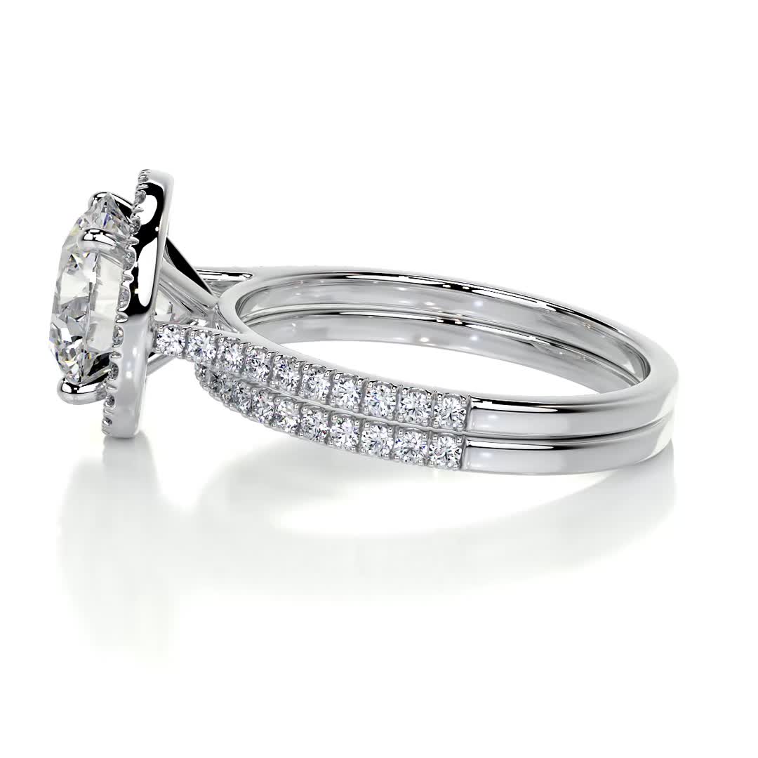 Layla Diamond Bridal Set -18K White Gold、mySite、hinf8tx79