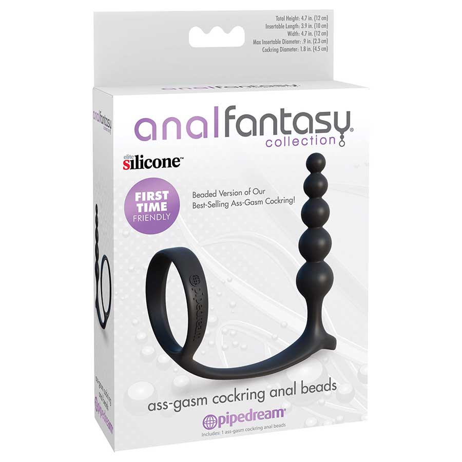 Anal Fantasy Collection Ass-gasm Cockring Anal Beads by Pipedream Products、mySite、bottomscart