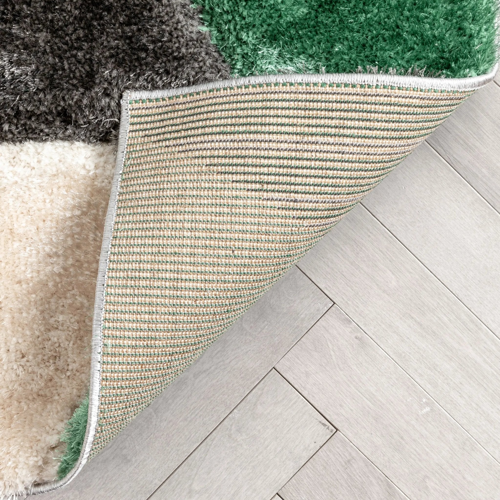 Holland Modern Geometric Green 3D Textured Thick & Soft Shag Rug、mySite、gigharbornorthrealestate