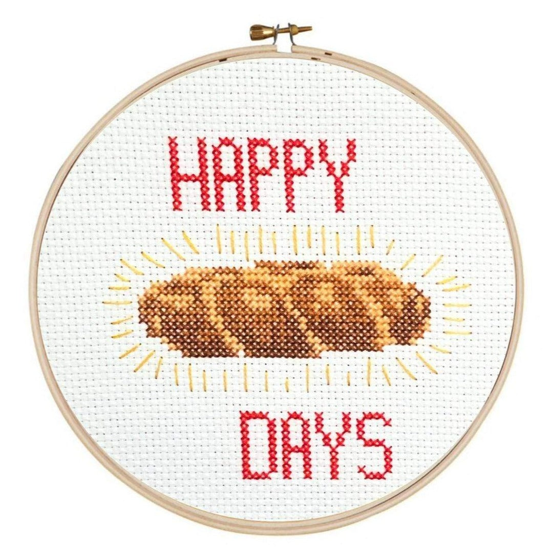 Happy Challah Days Cross Stitch Kit、mySite、topwebapps