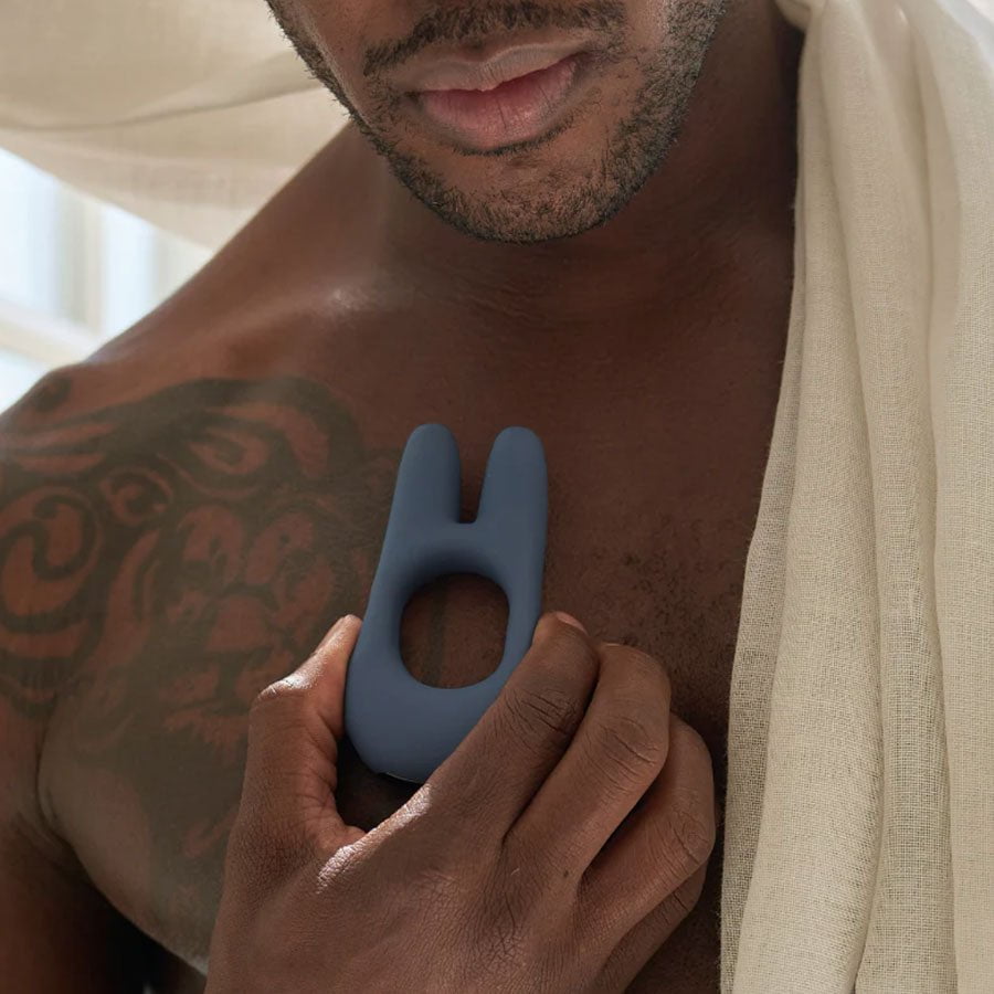 JimmyJane Deimos Rechargeable Blue Silicone Dual Vibe Cock Ring、mySite、bottomscart