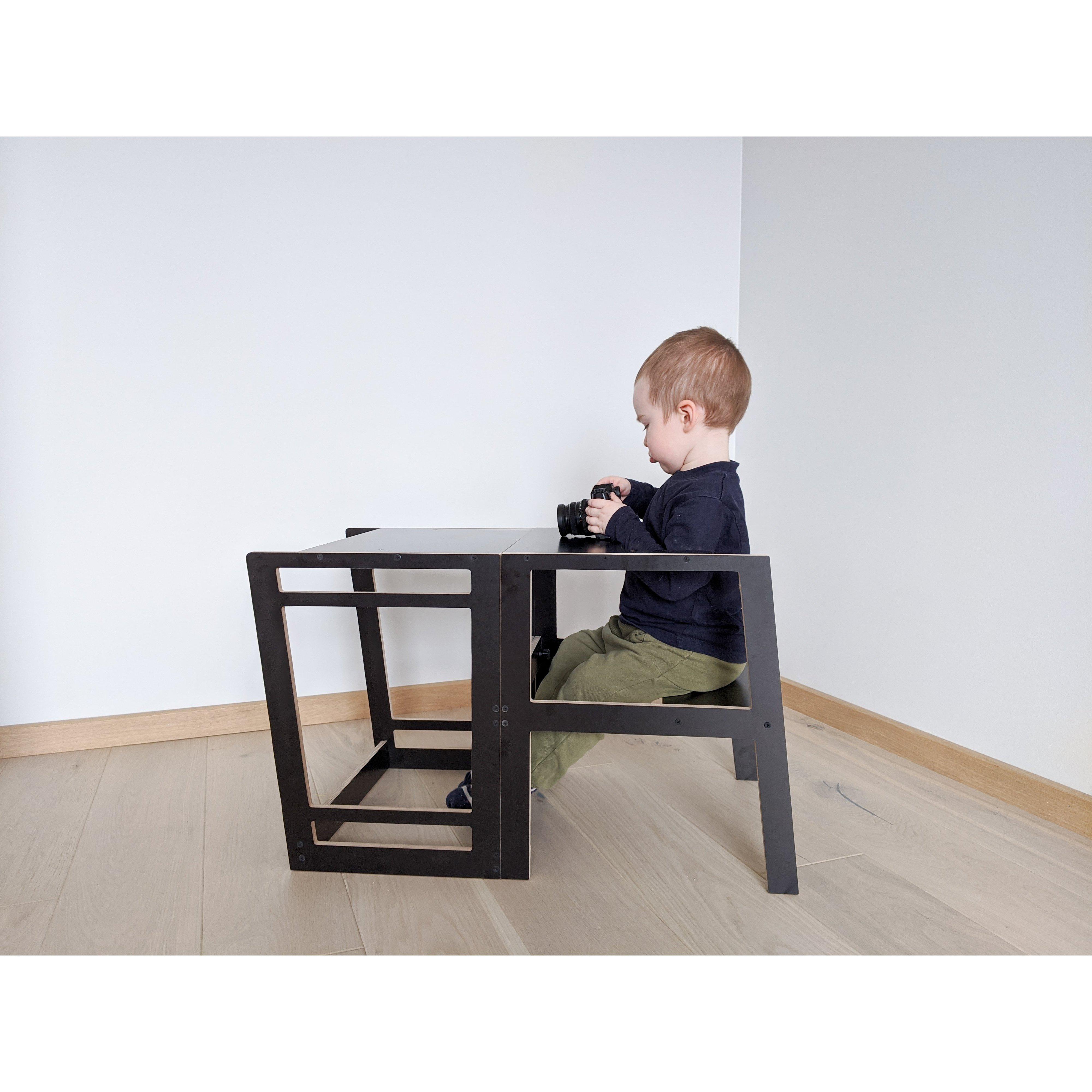 Wooden Flush Multi-Function Kids Chair Table Learning Tower、mySite、gigharbornorthrealestate