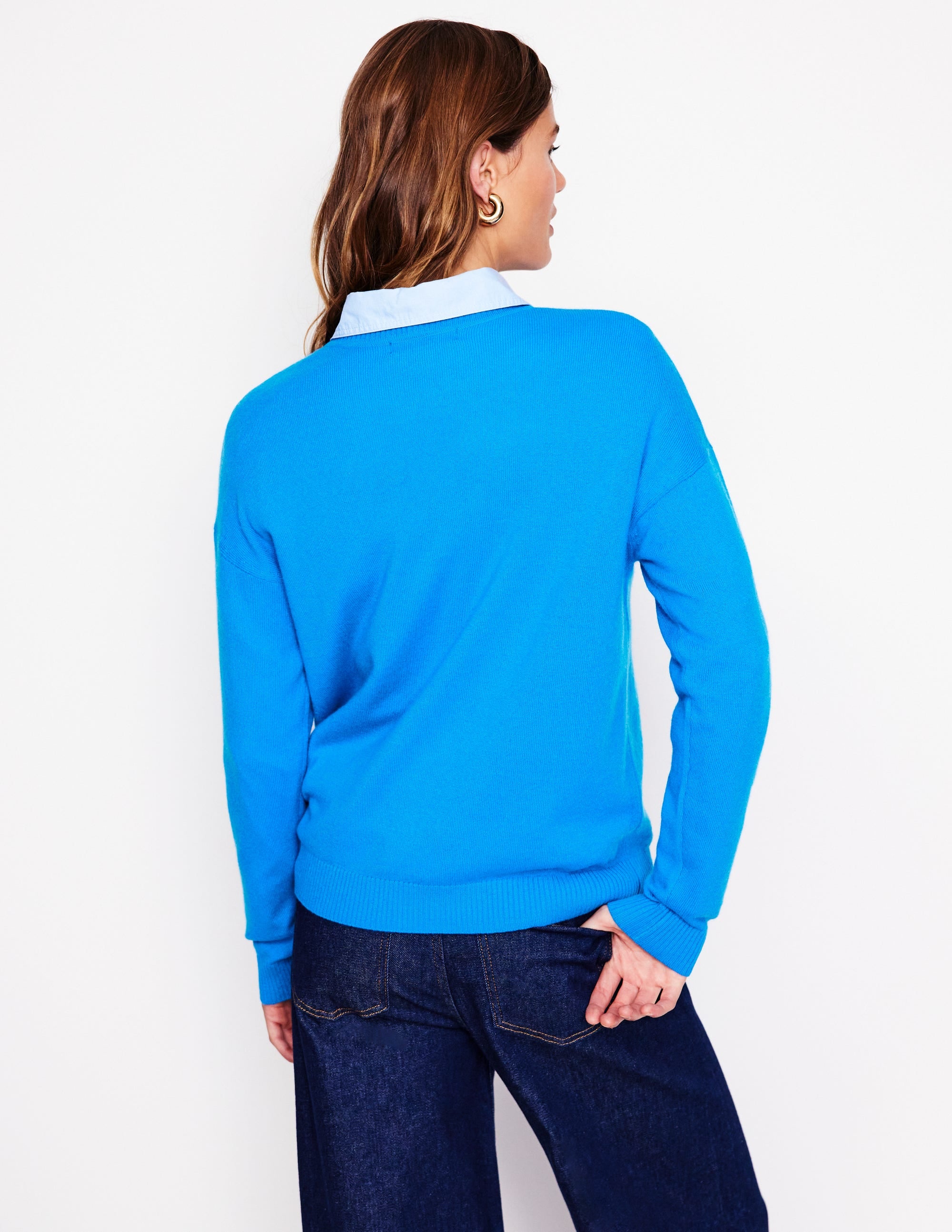  Lydia Cashmere Jumper-Cerulean Blue、mySite、ashleygrahame