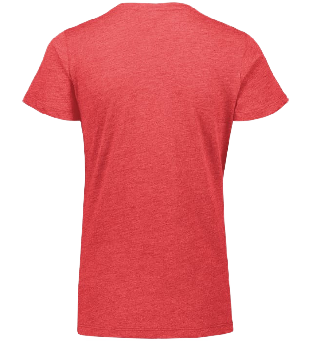 Augusta Women's Tri-Blend Tee - Red Heather、mySite、noshort