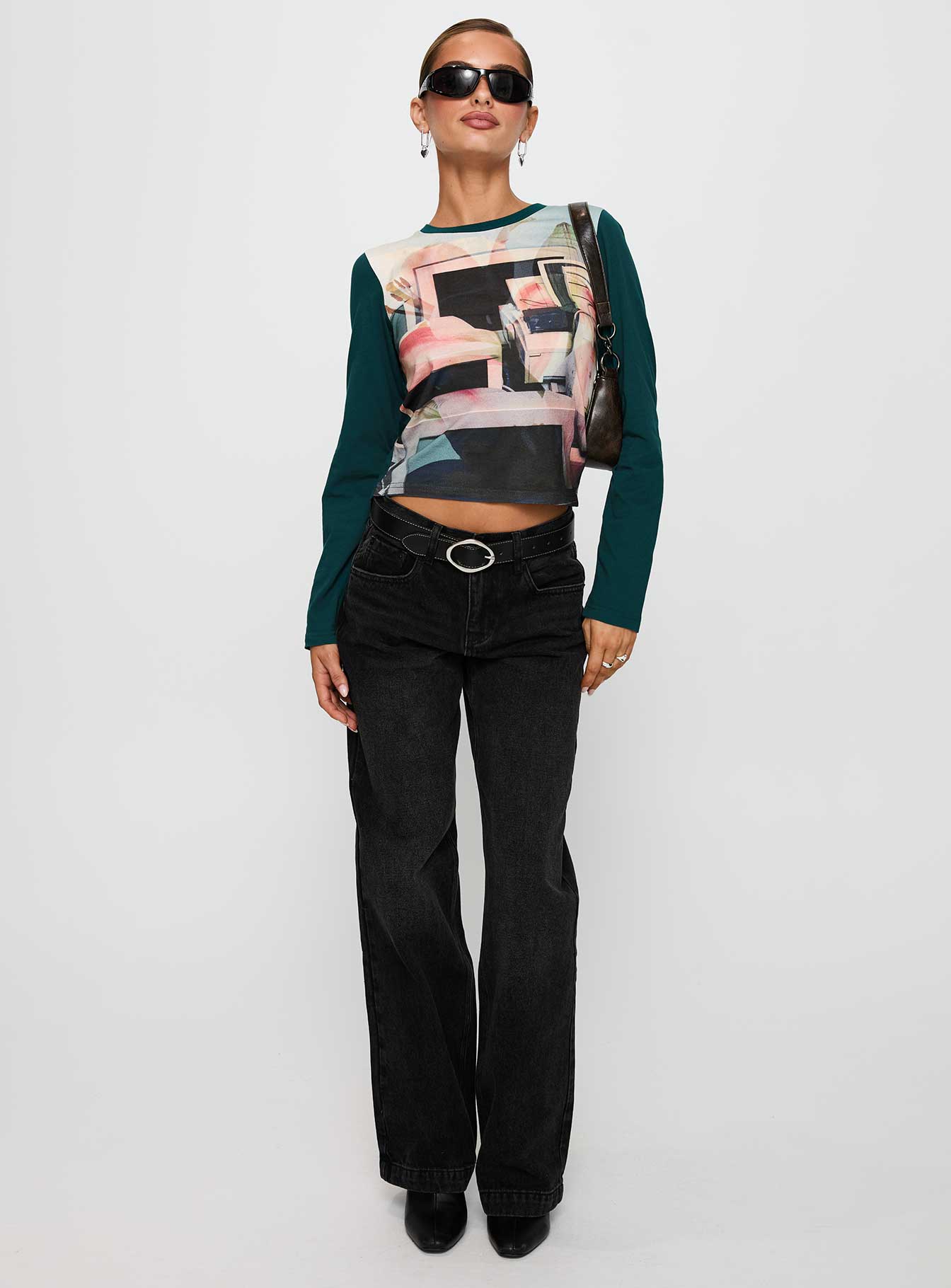 Sonique Long Sleeve Top Multi、mySite、solidvoid