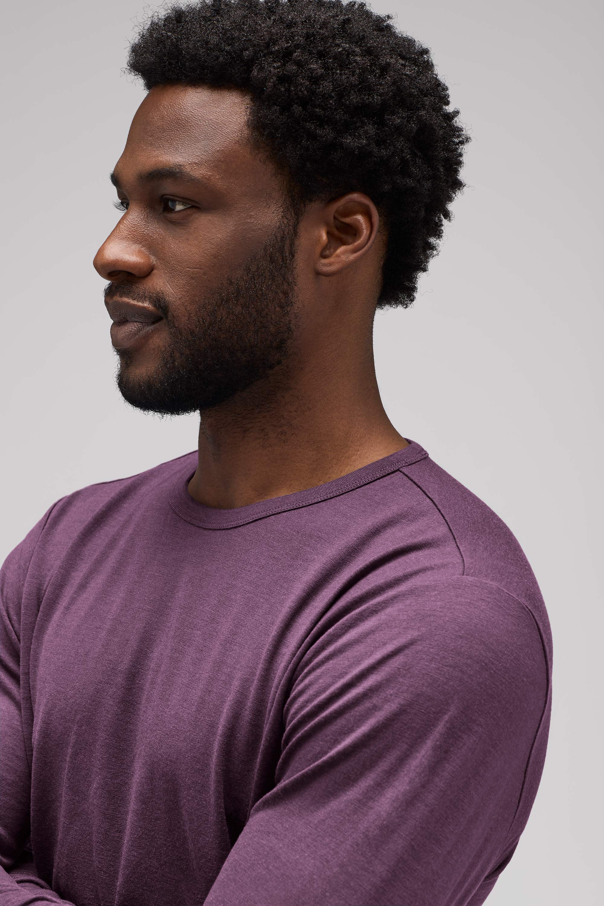 Men's Long Sleeve Merino Crew、mySite、noshort