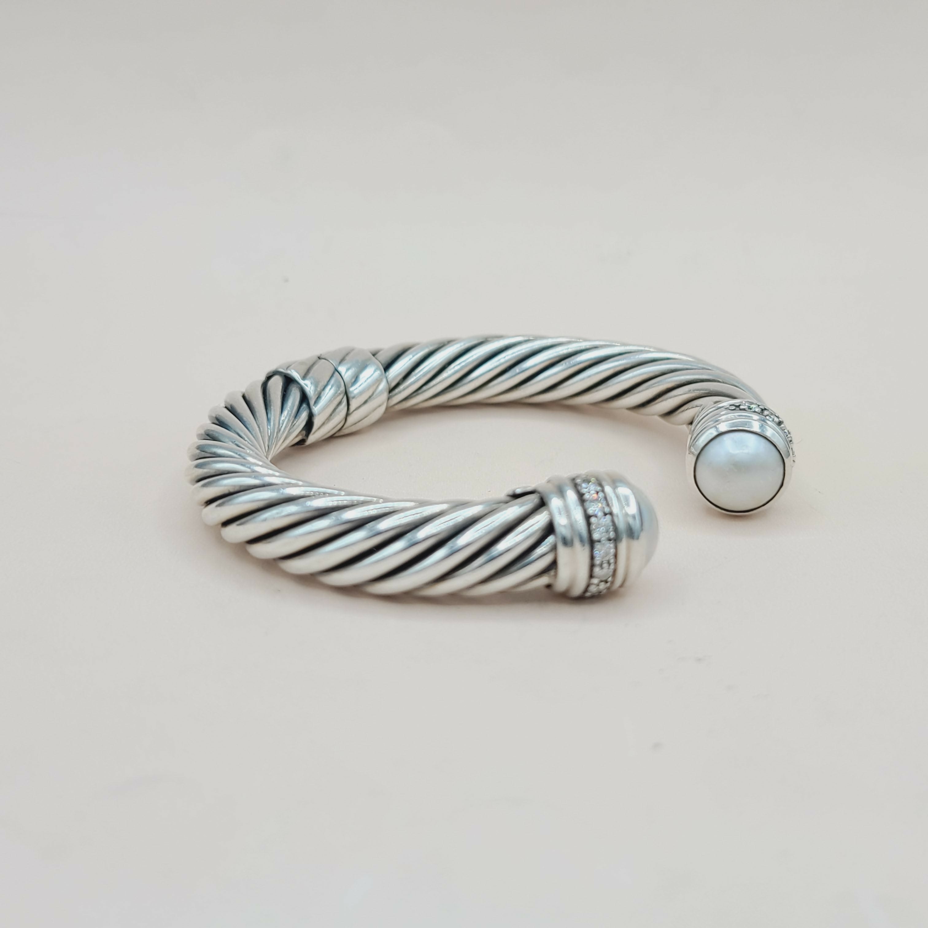 David Yurman Bracelet 10mm Pearl & Diamonds、mySite、hinf8tx79
