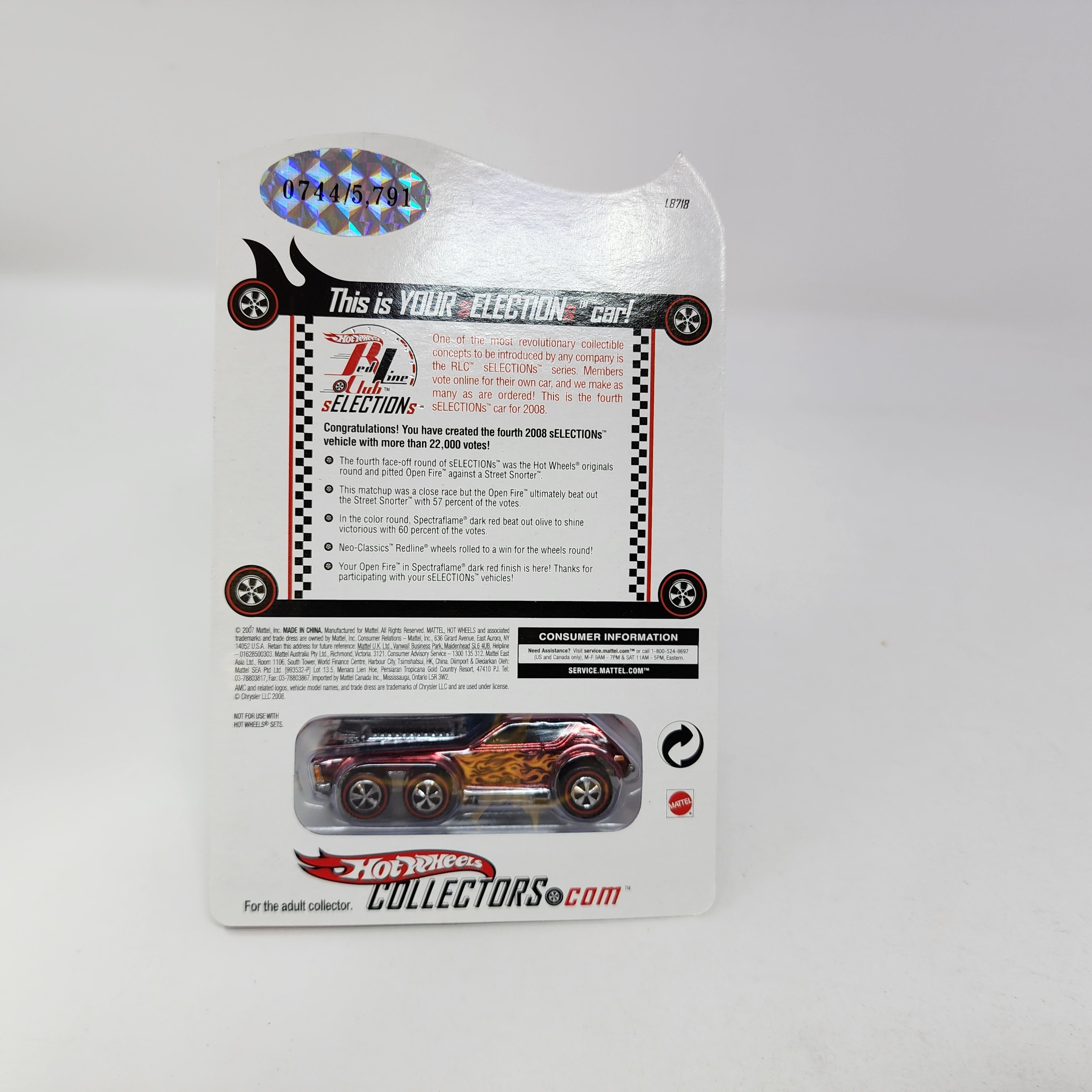 Open Fire * Hot Wheels Red Line Club RLC sELECTIONS、mySite、hgirdovlk