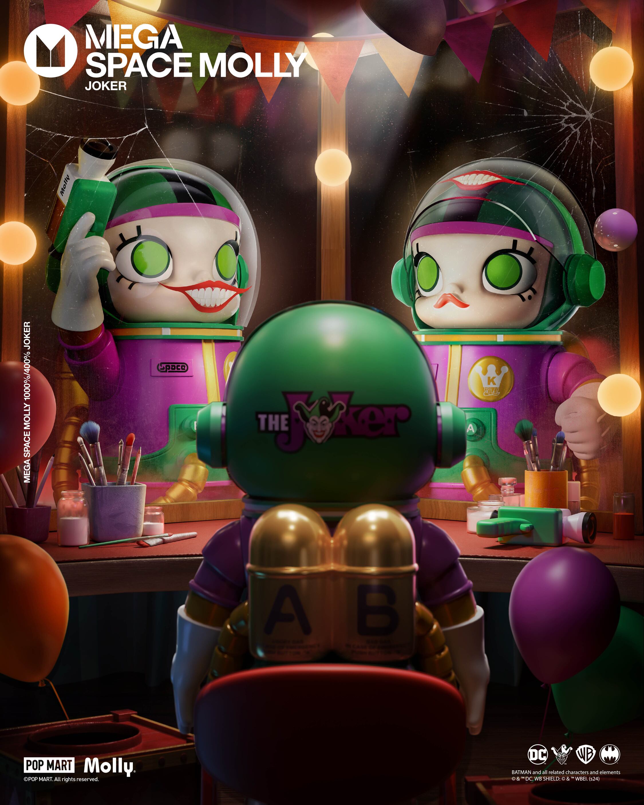  POP MART MEGA SPACE MOLLY 400% JOKER、mySite、greenlandpopulation