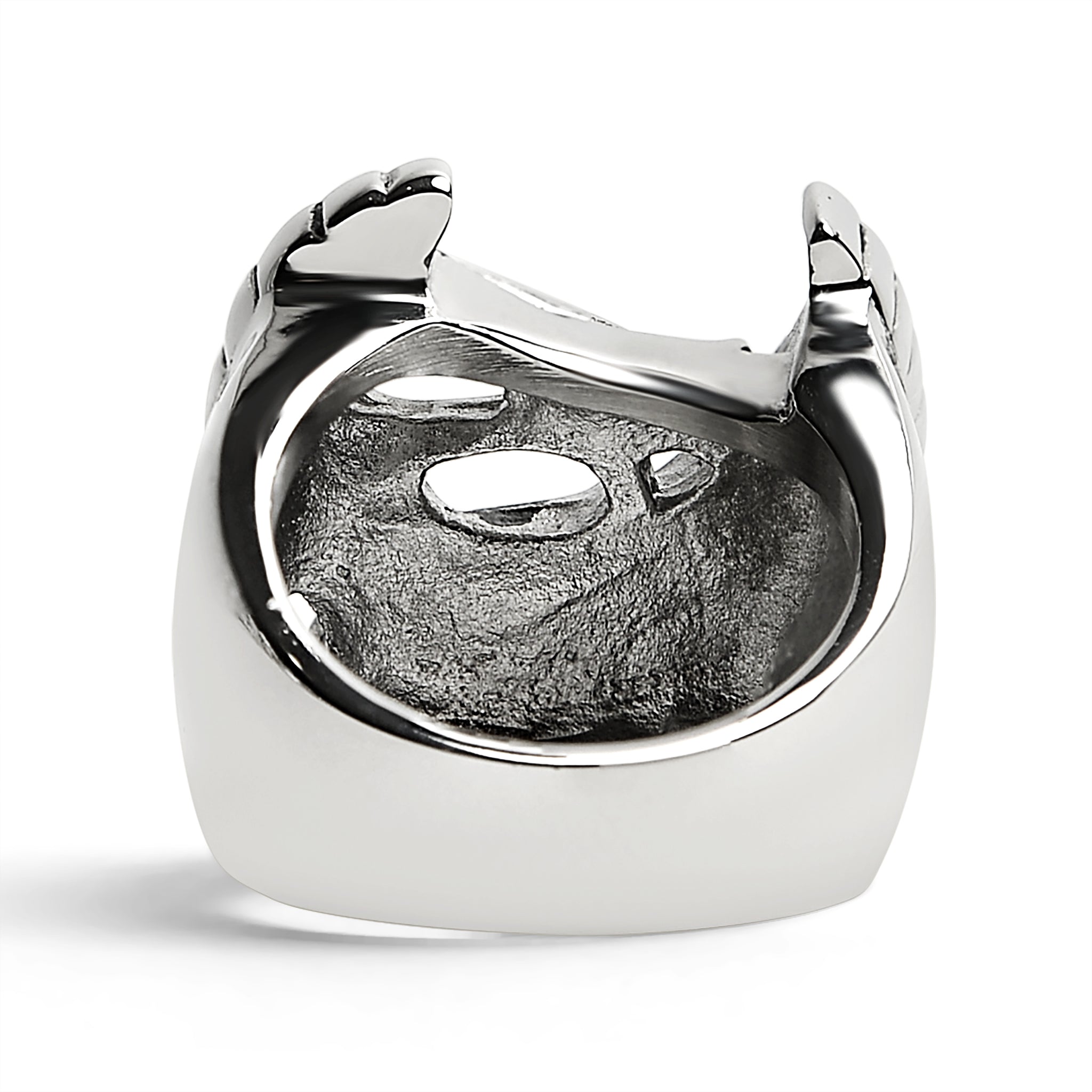 Stainless Steel Live To Ride Ride To Live Eagle Biker Ring / SCR3077、mySite、dreamappss