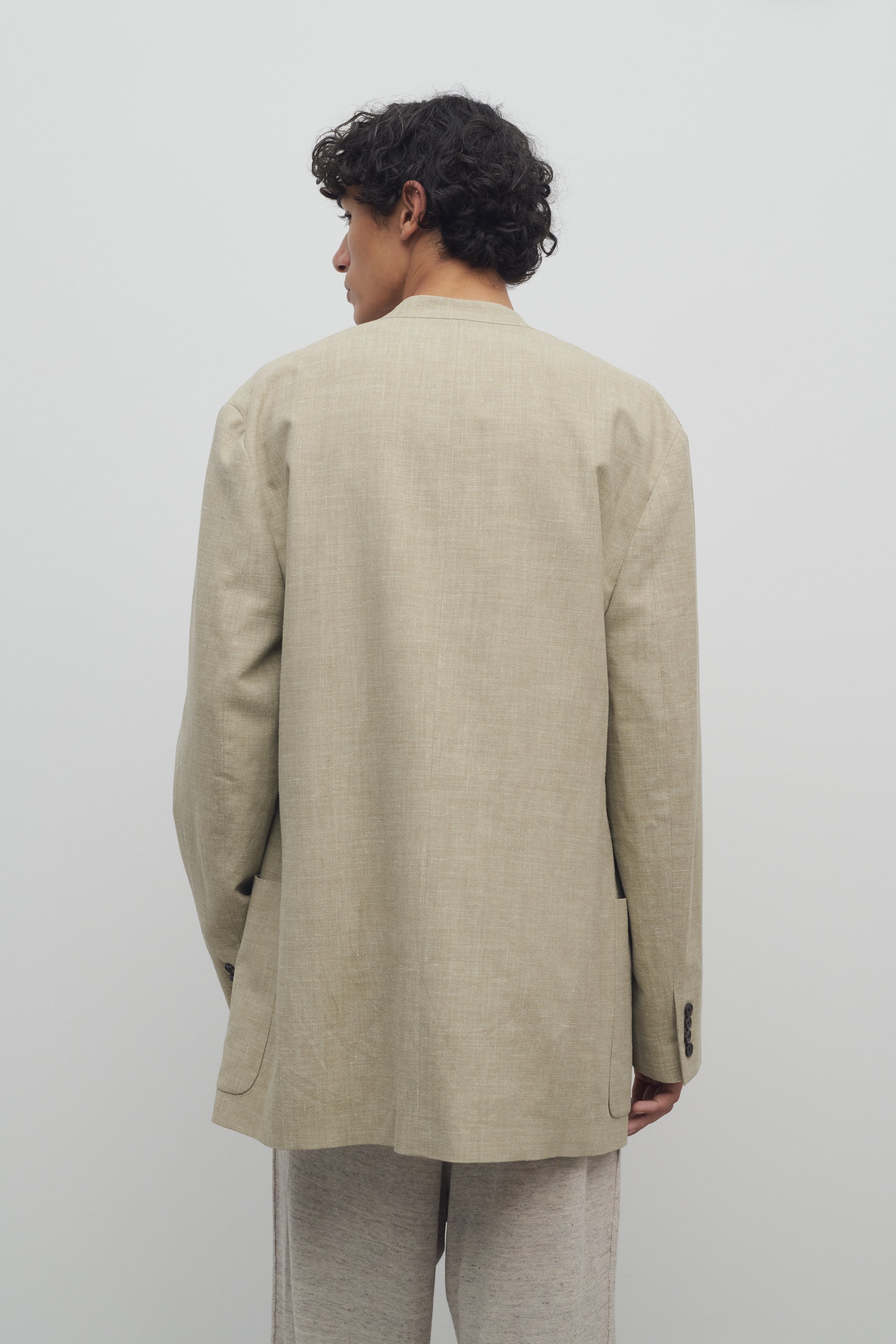 Casimir Jacket in Silk, Linen, and Virgin Wool、mySite、aoinhome