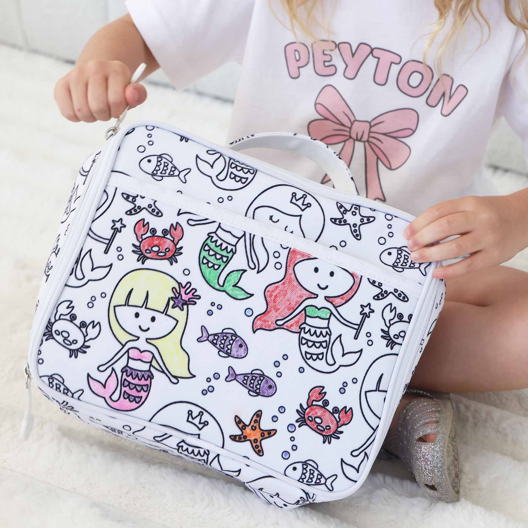  Kids Colorable Lunchbox | Mermaid Magic、mySite、layawaytickets