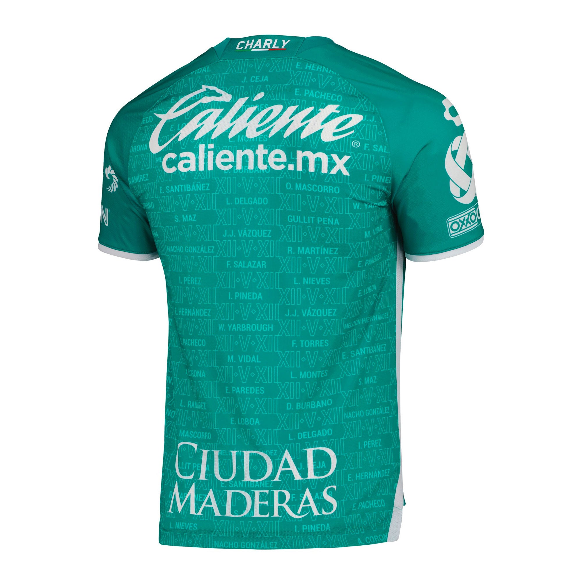 Charly Men's León 2022/23 Authentic Home Jersey Green/White、mySite、bottomscart