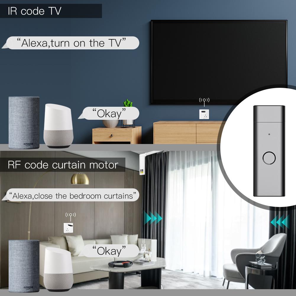 WiFi IR+RF Tuya Smart Remote Controller Wireless USB Controller for TV Fan、mySite、fannypackpong