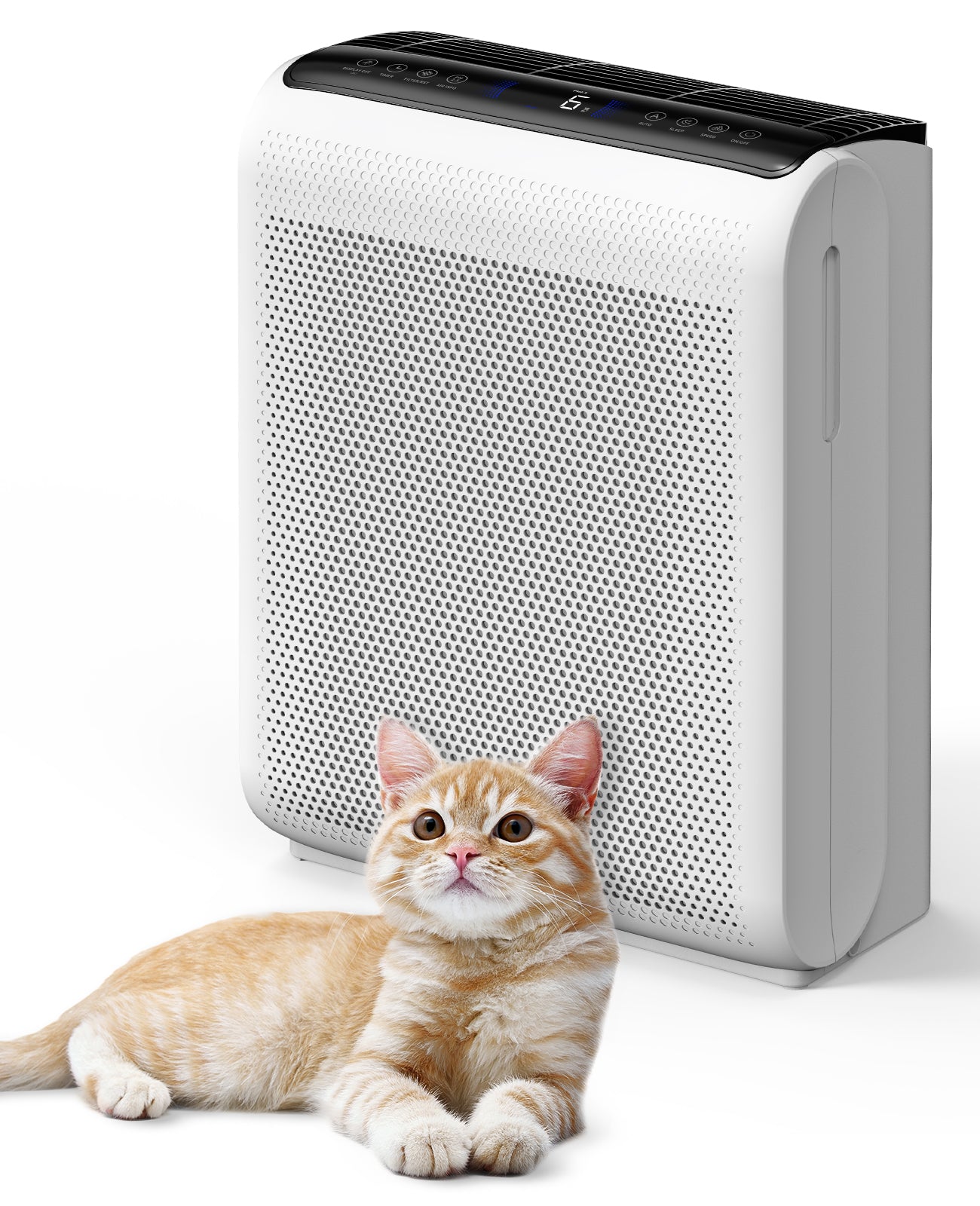 KLOUDIC Air Purifier for Home Large Room Up to 1900 Sq. Ft with Washable Filters, Air Quality Sensors for Pet hair, Pollen, Smoke, Air Cleaner for Bedroom、mySite、fannypackpong