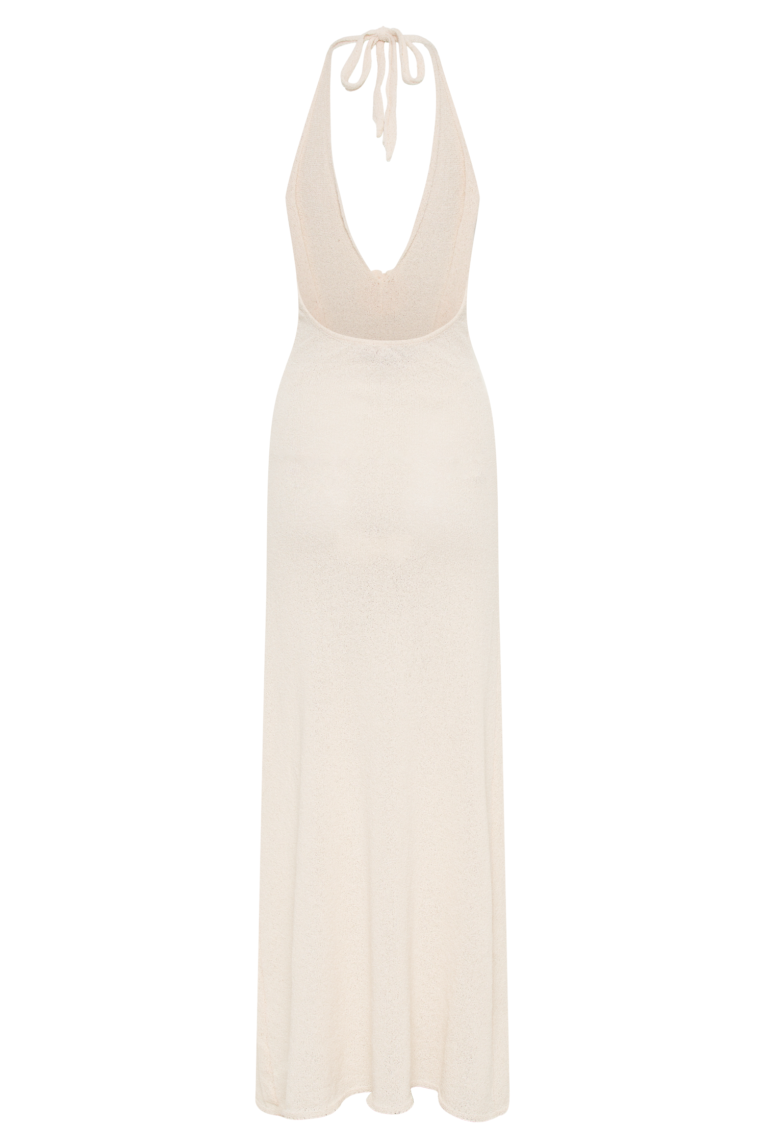 Cherie Knit Halter Maxi Dress - Nude、mySite、solidvoid