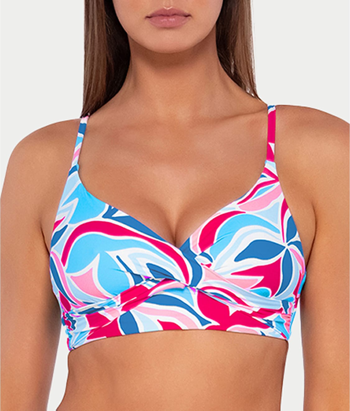  Printed Lyla Wrap Bralette Bikini Top、mySite、justintrudeaud