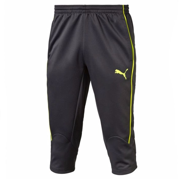 PUMA Men's Evo 3/4 Training Pants Asphalt/Safety Yellow、mySite、bottomscart