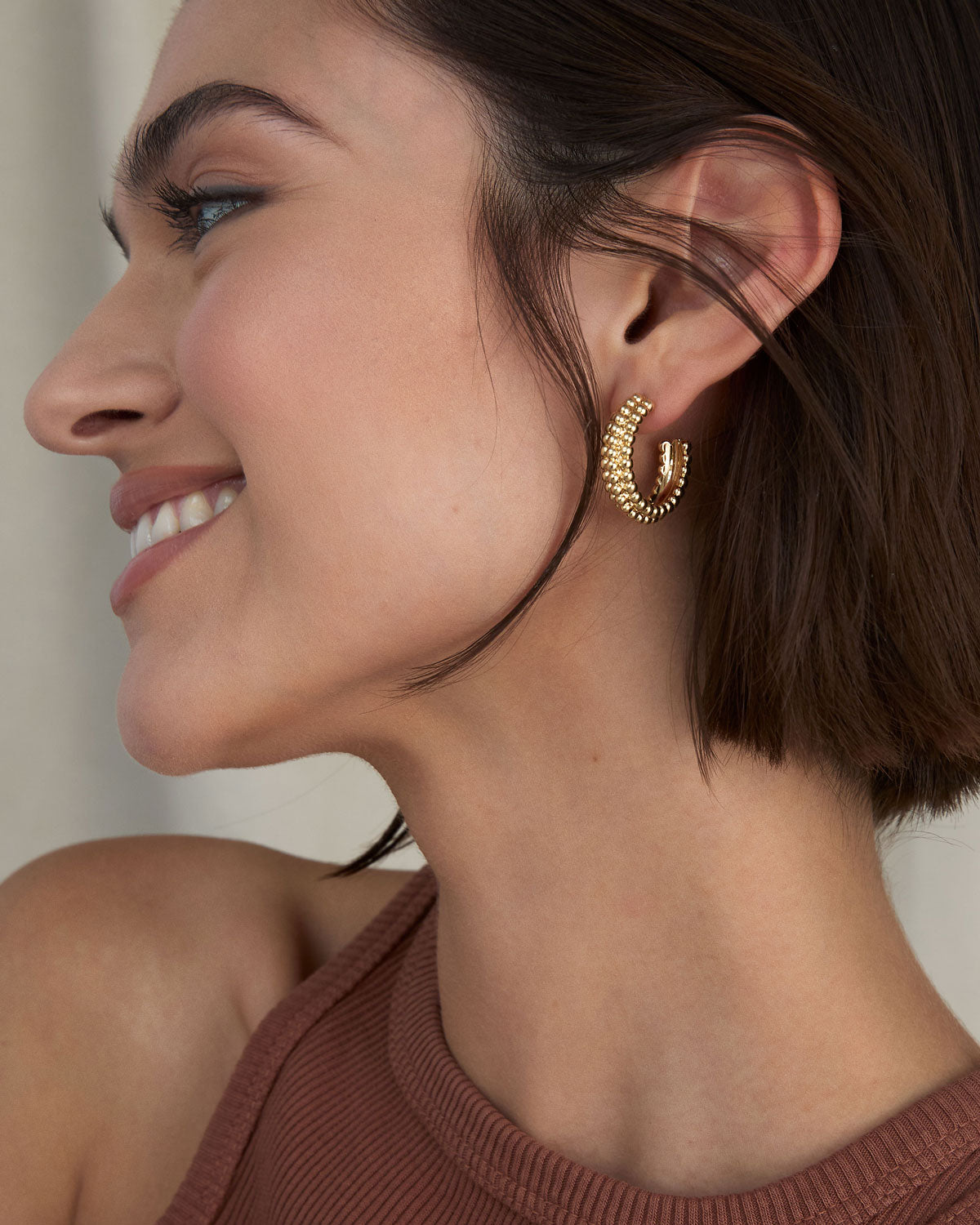 Aligned Beaded Hoop Earrings、mySite、hinf8tx79