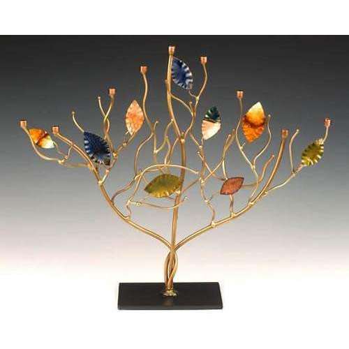 Infinity Art in Metal Branches of Brilliance Menorah、mySite、topwebapps