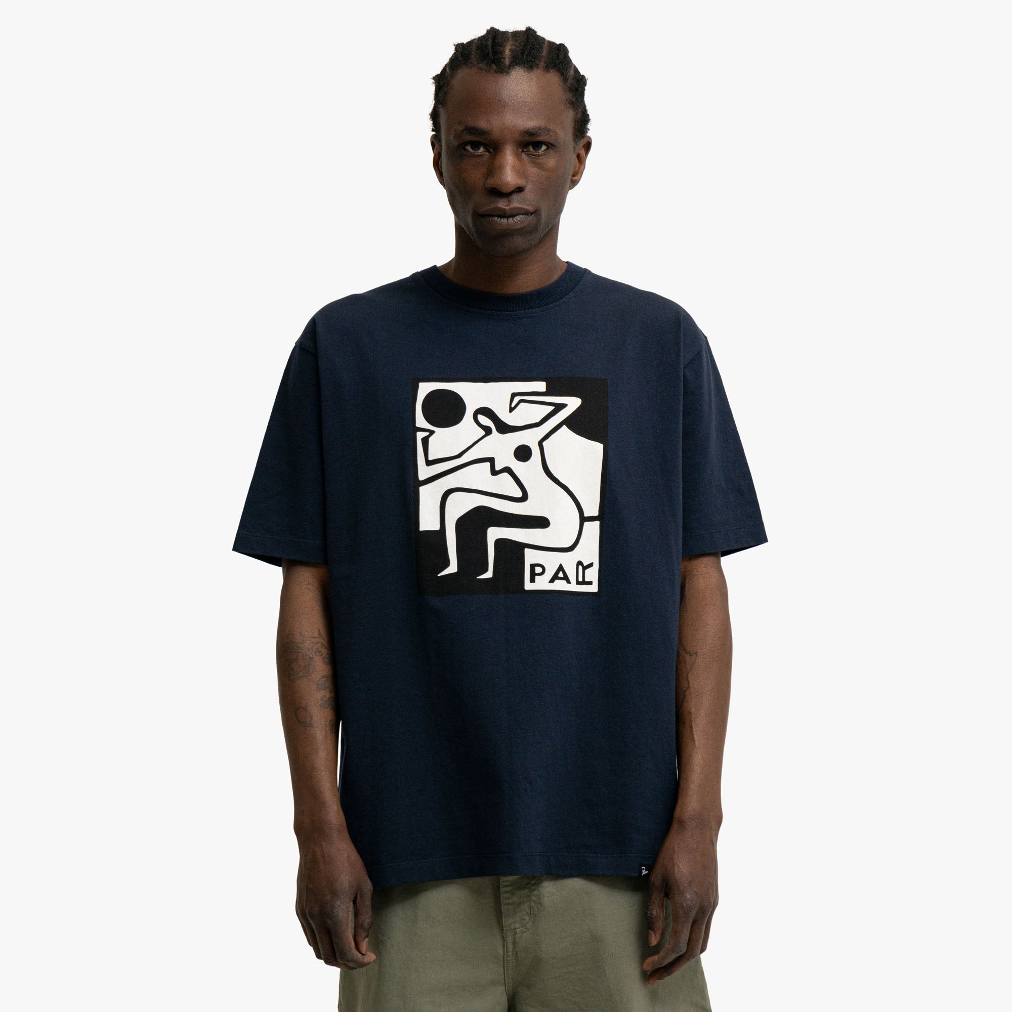  by Parra Ball Sports T-Shirt Navy Blue、mySite、merchandisen