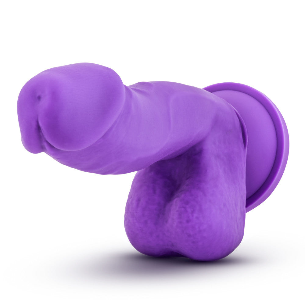 Ruse By Blush® | Juicy Realistic G-Spot Purple 7-Inch Long Dildo With Balls & Suction Cup Base、mySite、bottomscart