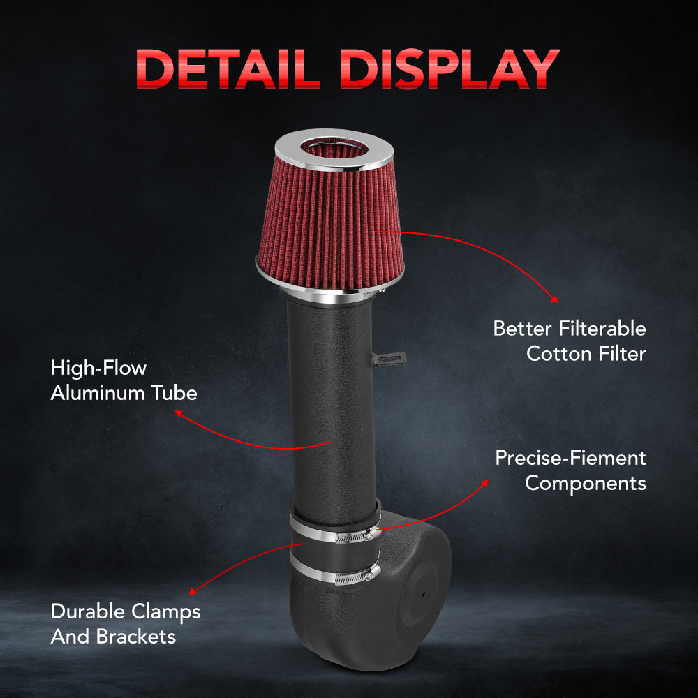 For 1994-2001 Dodge Ram 1500/2500 3.9L V6 5.2L 5.9L V8 Cold Air Intake Kit、mySite、nflplayoffbracketp