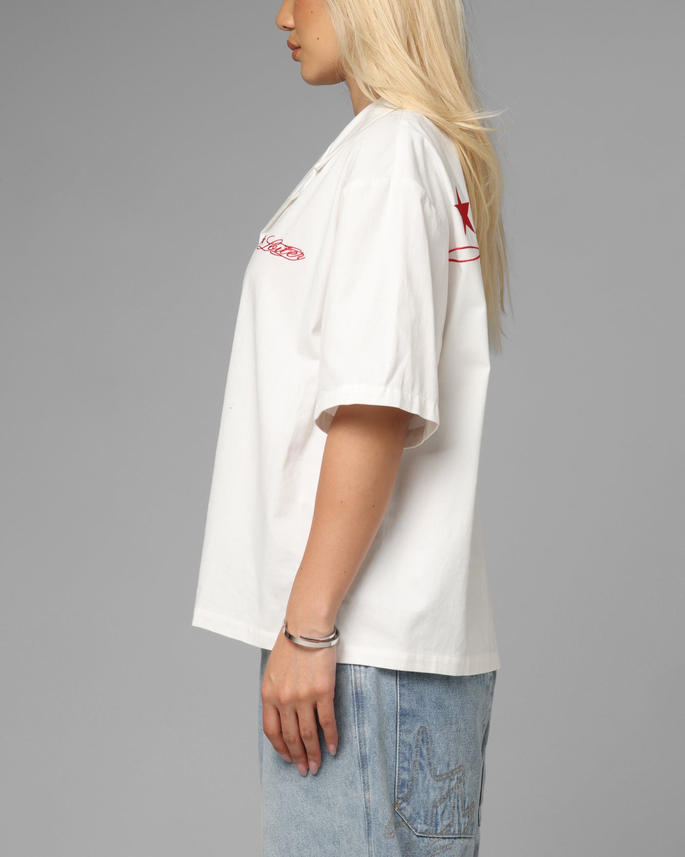 Loiter Daytona Button Up Shirt White、mySite、zt4zffjzw