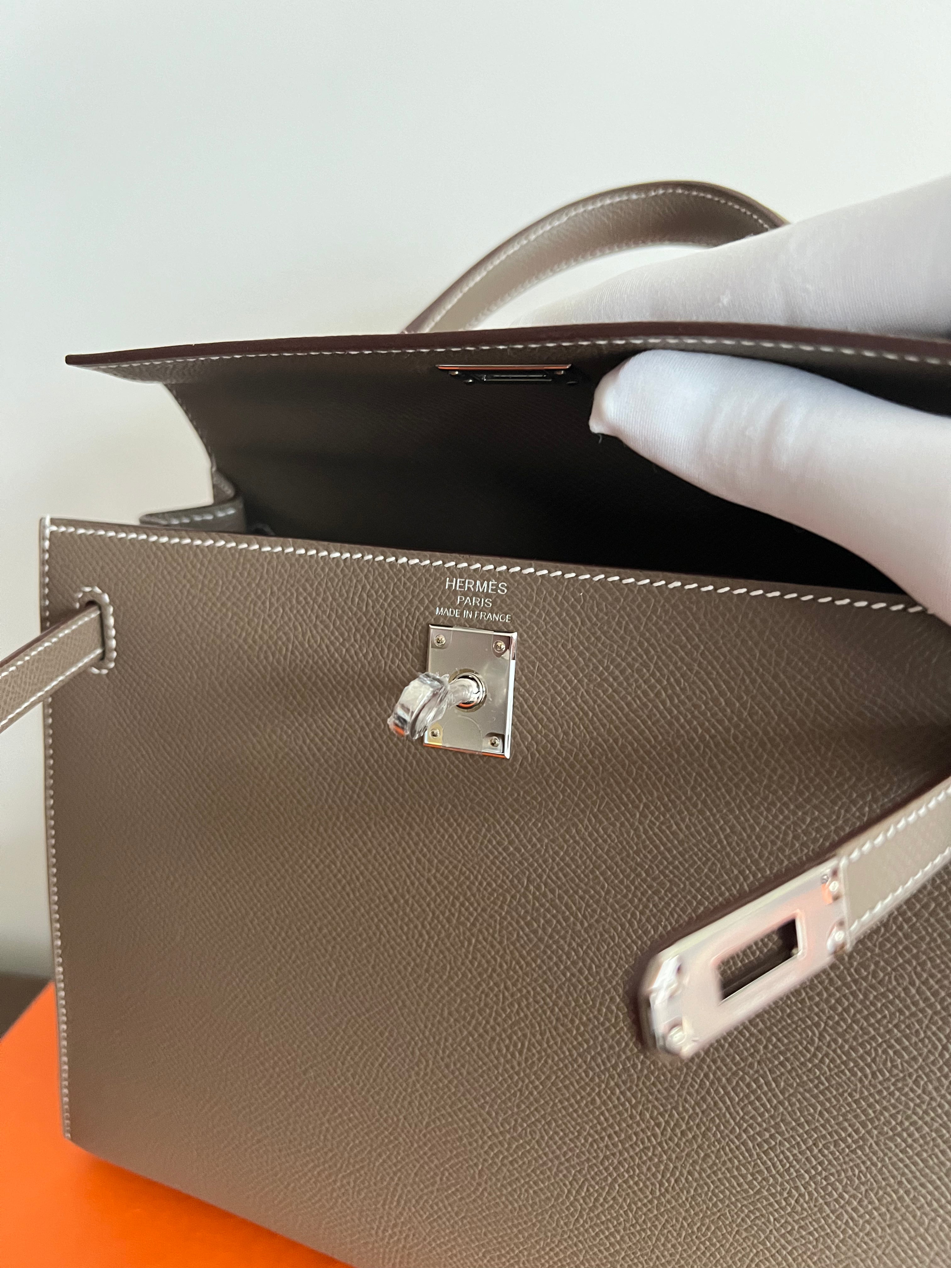 Hermès Kelly 25 Sellier Epsom Etoupe PHW、mySite、garminoutage.com