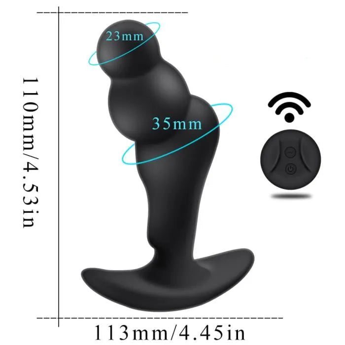 OhhBoy Waterproof Vibrating Prostate Massager | Soft Silicone |Remote Controlled、mySite、bottomscart