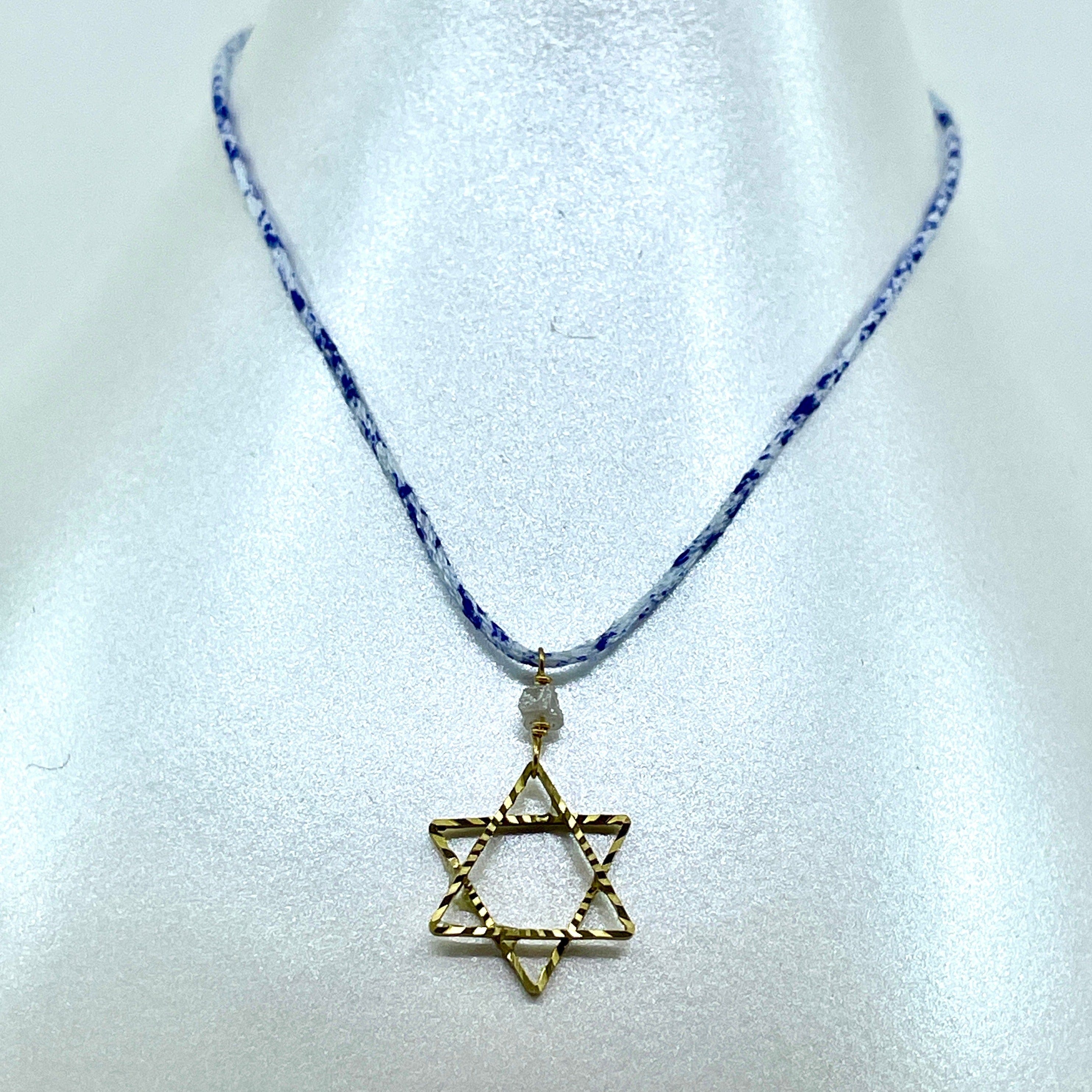Star of David Necklace with Rough Diamond、mySite、topwebapps