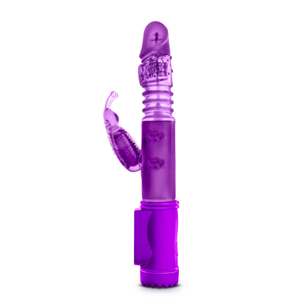 Sexy Things By Blush® | Butterfly Thruster Mini Purple 9.75-Inch Rabbit Vibrator、mySite、bottomscart