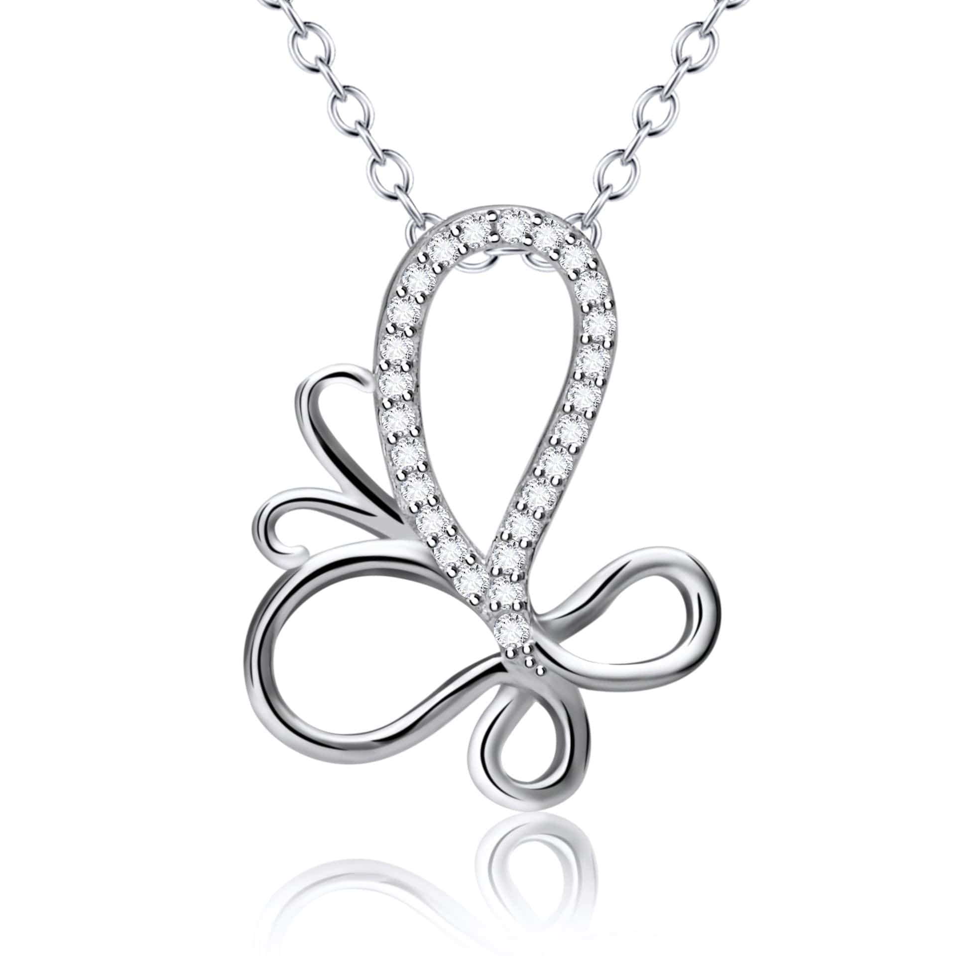 Butterfly Necklaces Sparkling Beauties in Solid Sterling Silver、mySite、g9winljtr